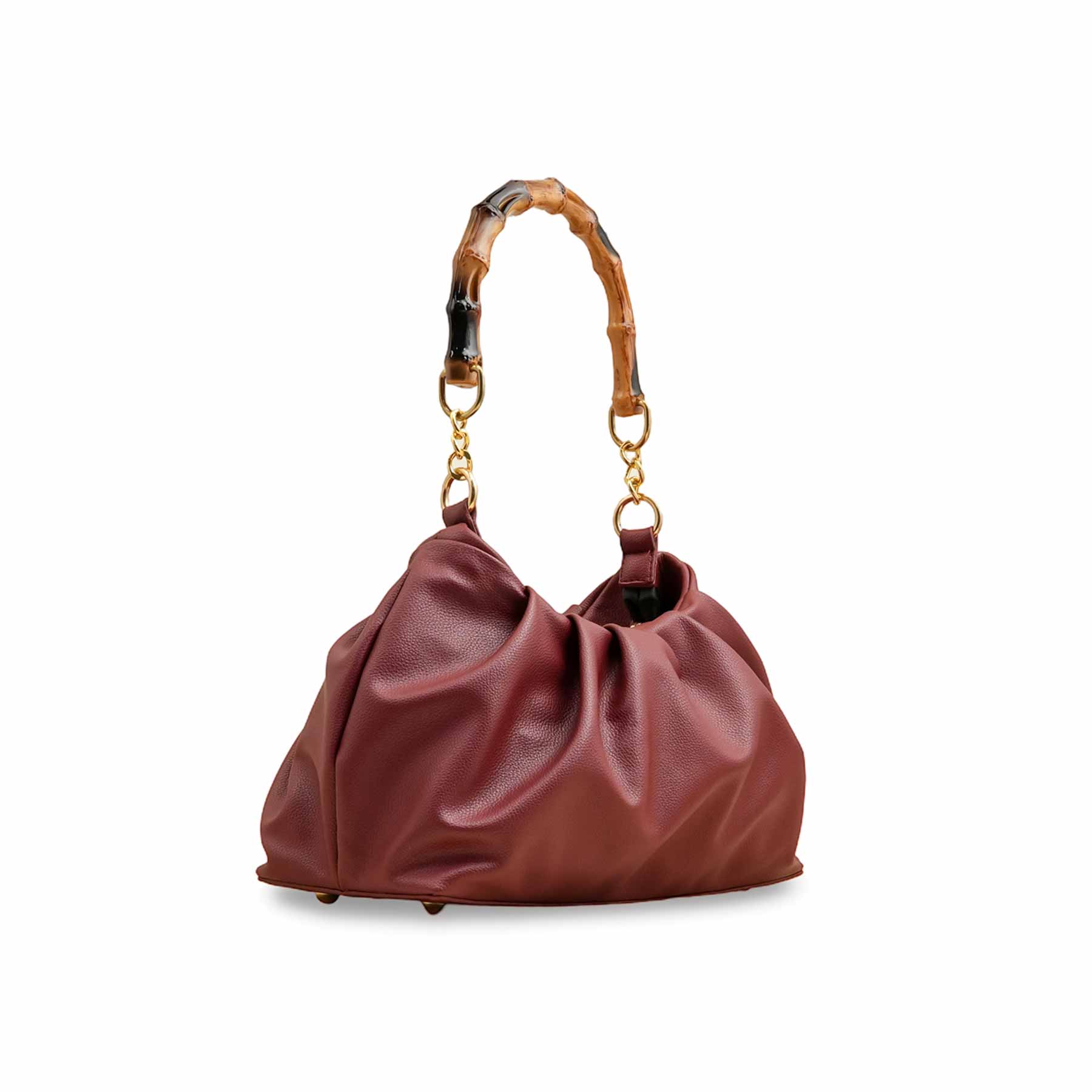 Maroon Women Formal Hand Bag P55819 - Image 3