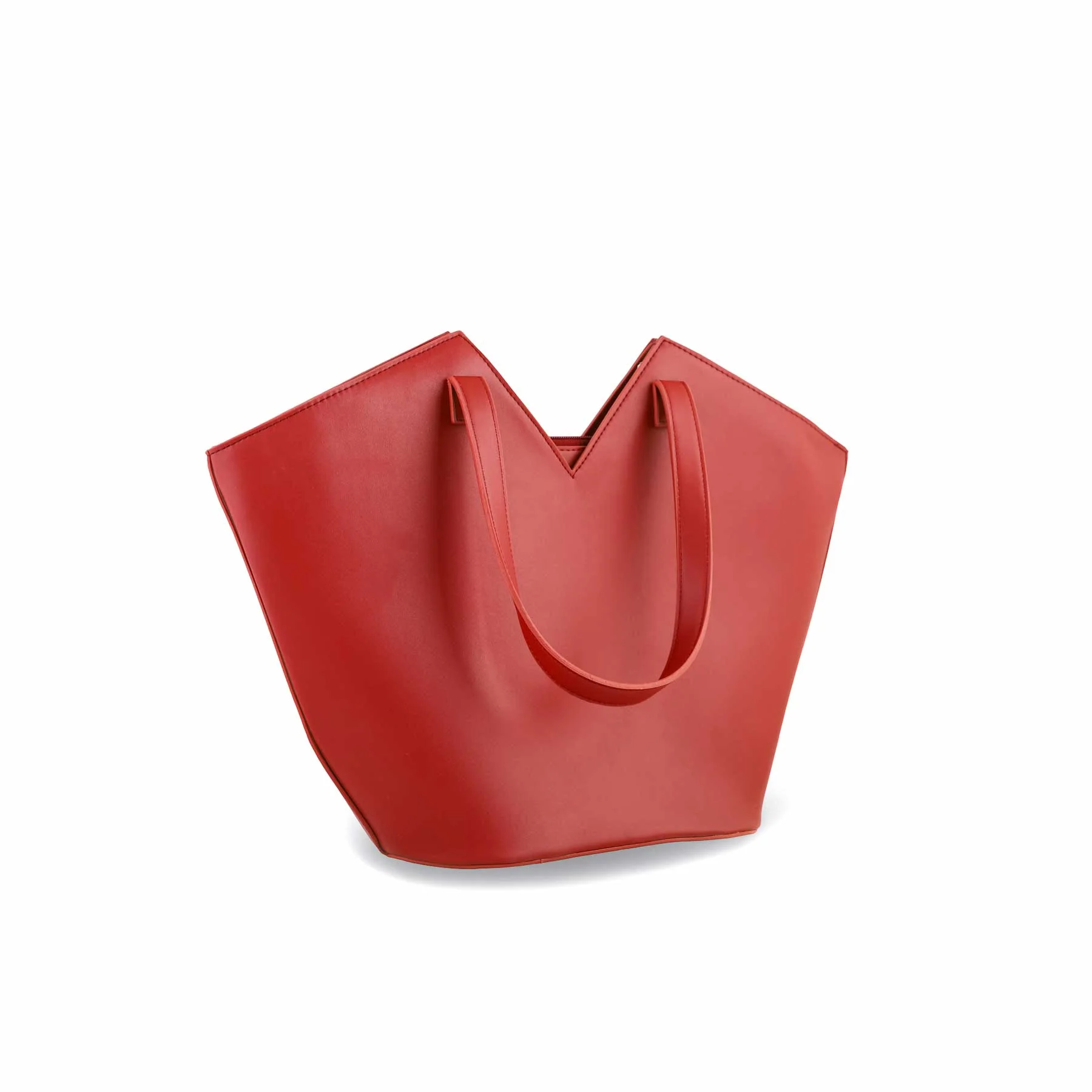 Maroon Women Formal Shoulder Bag P55669 - Image 3