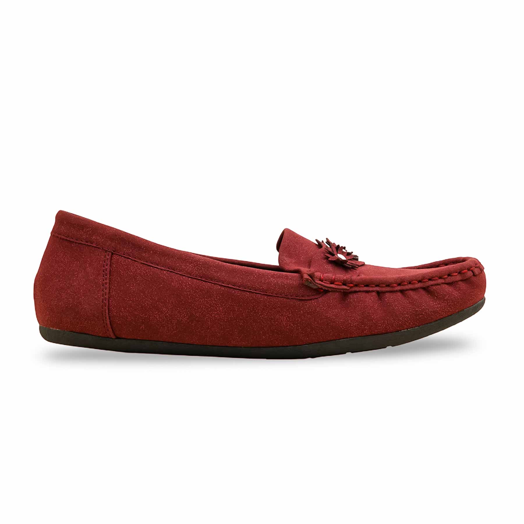 Maroon Women Moccasin WN4489 - Image 2