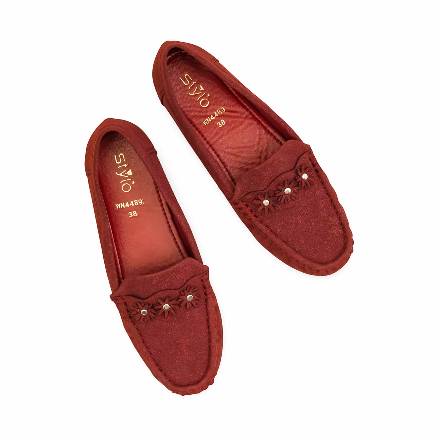 Maroon Women Moccasin WN4489 - Image 5
