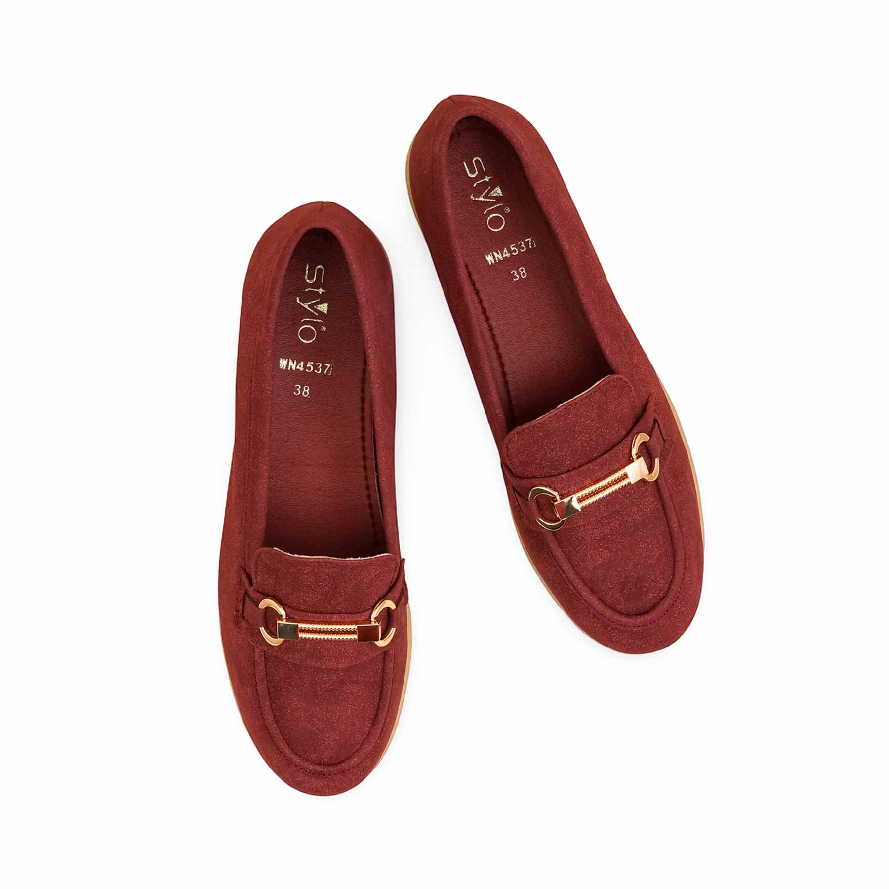Maroon Women Moccasin WN4537 - Image 5