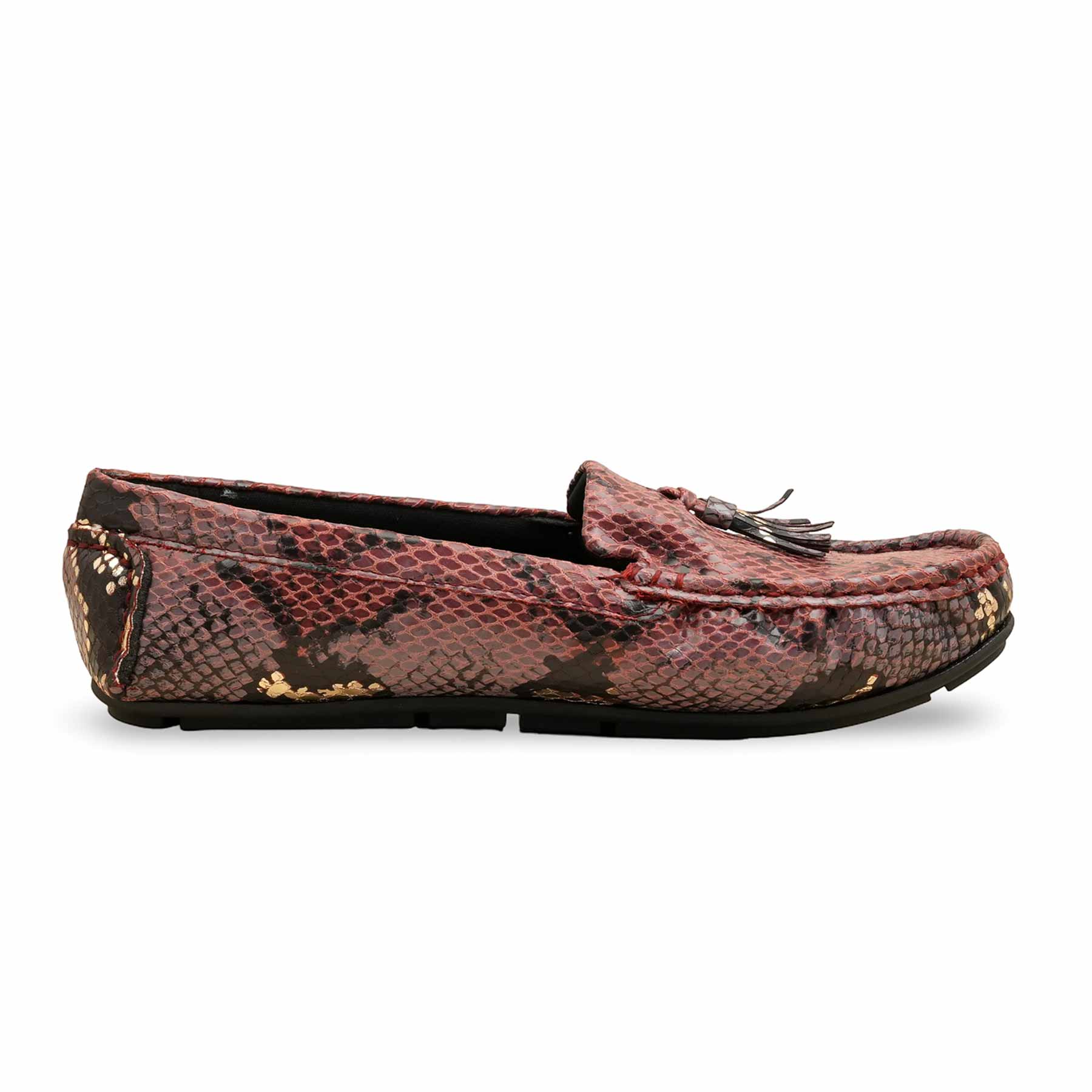 Maroon Women Moccasin WN4550 - Image 2