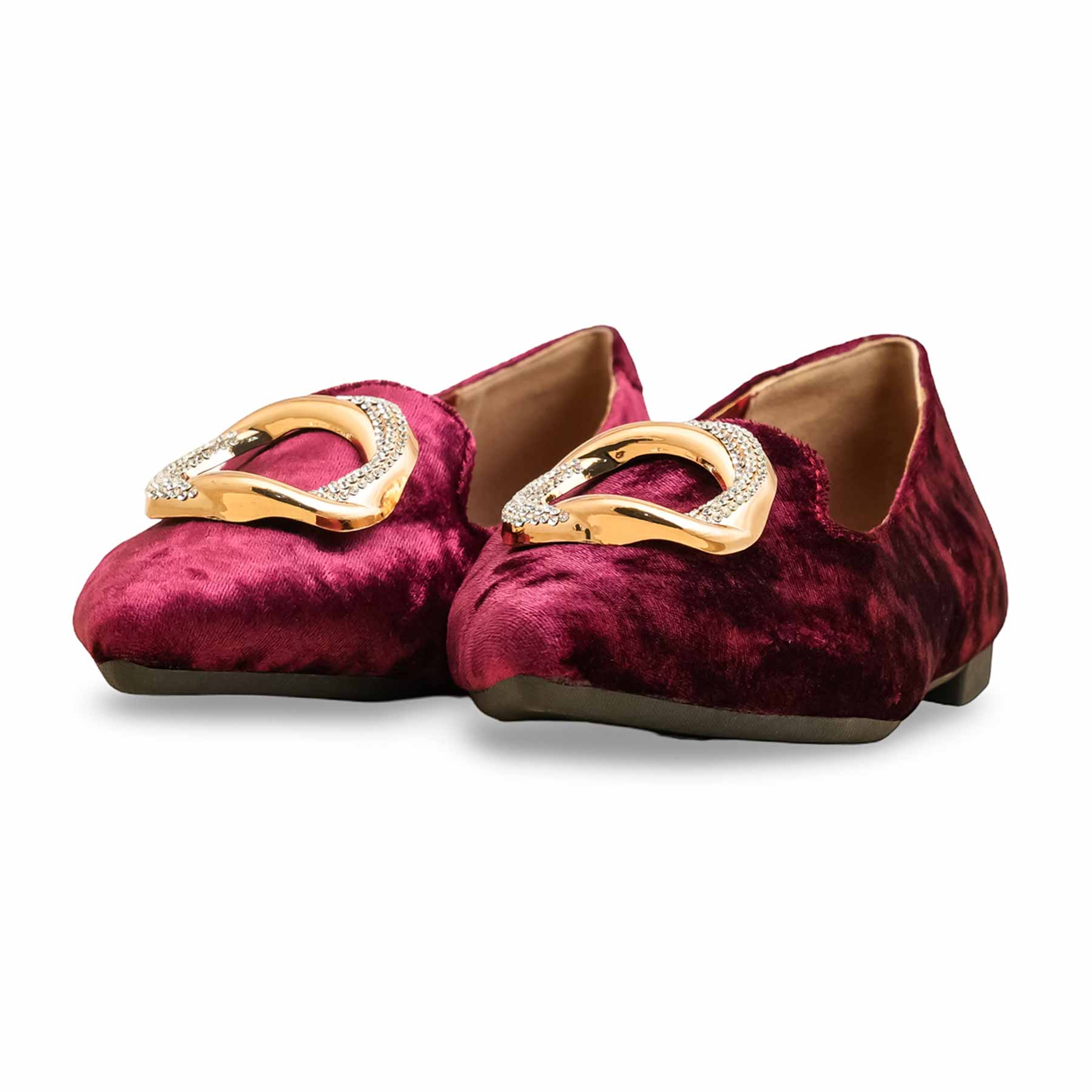 Maroon Women Pumps WN1213 - Image 3