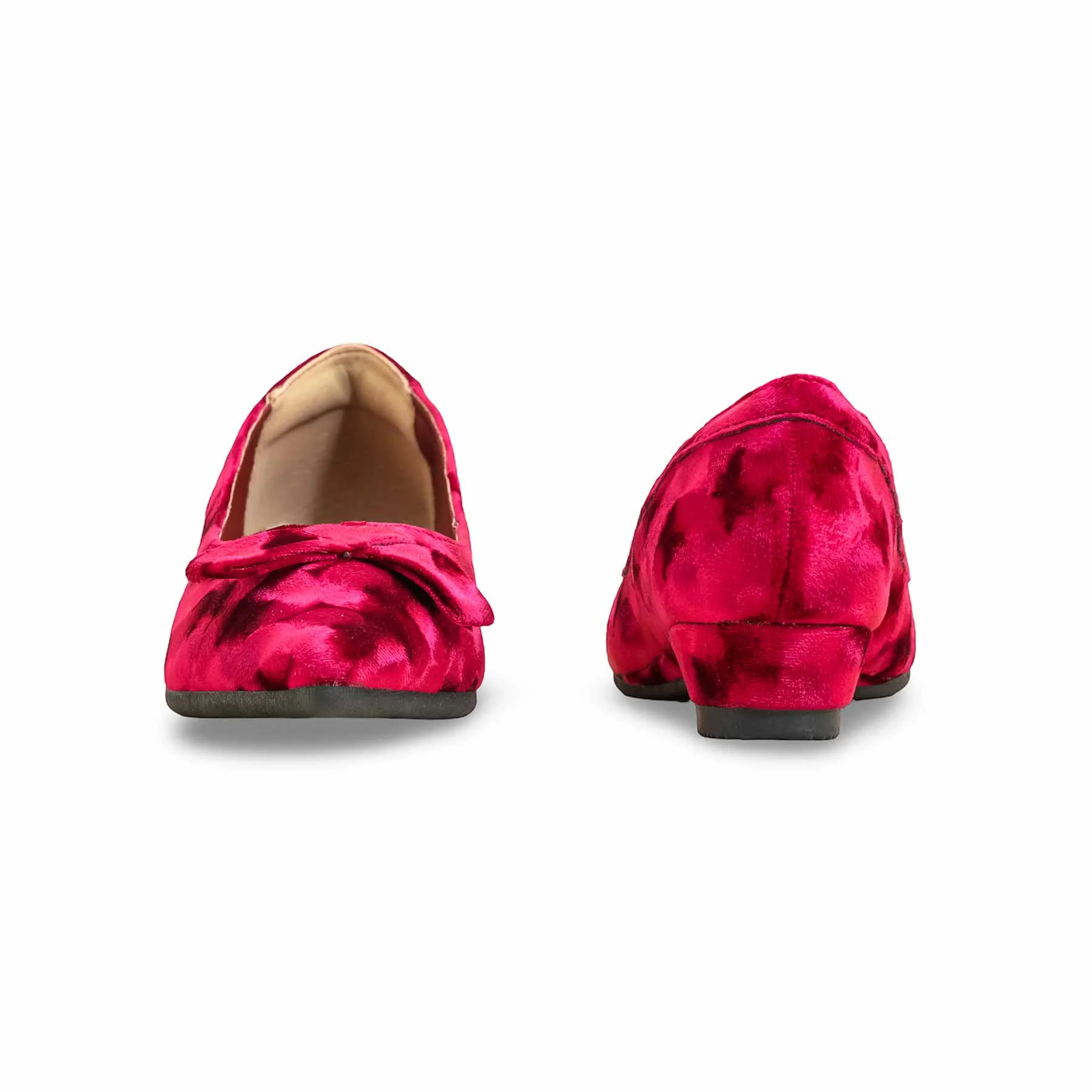 Maroon Women Pumps WN1248 - Image 4