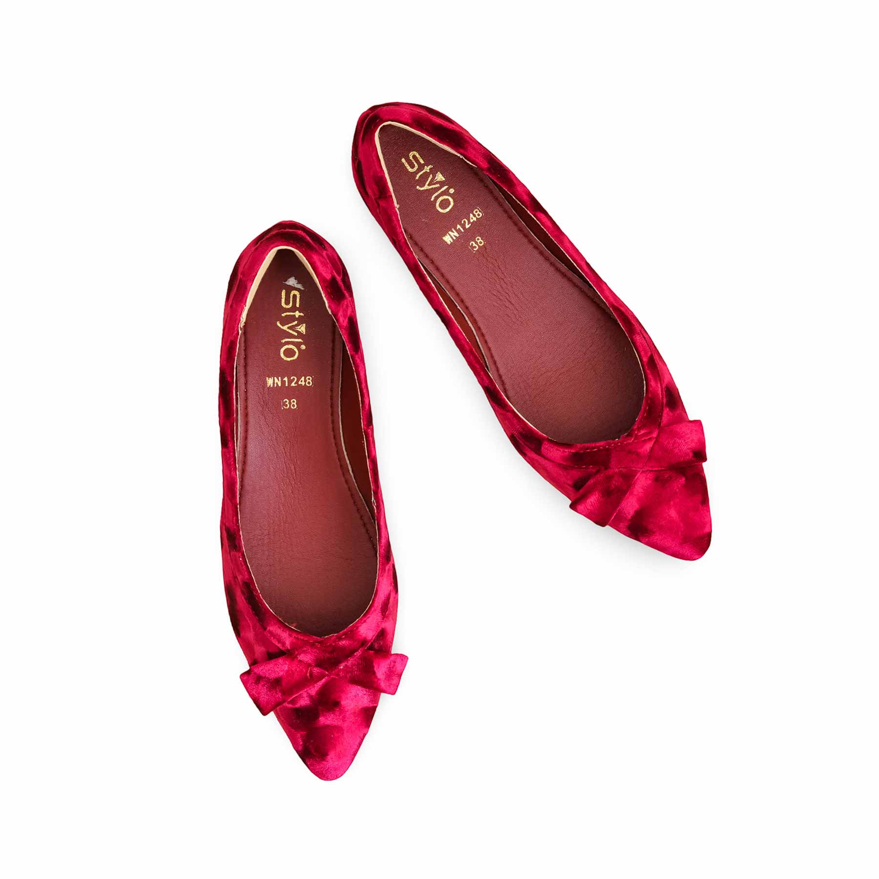 Maroon Women Pumps WN1248 - Image 5