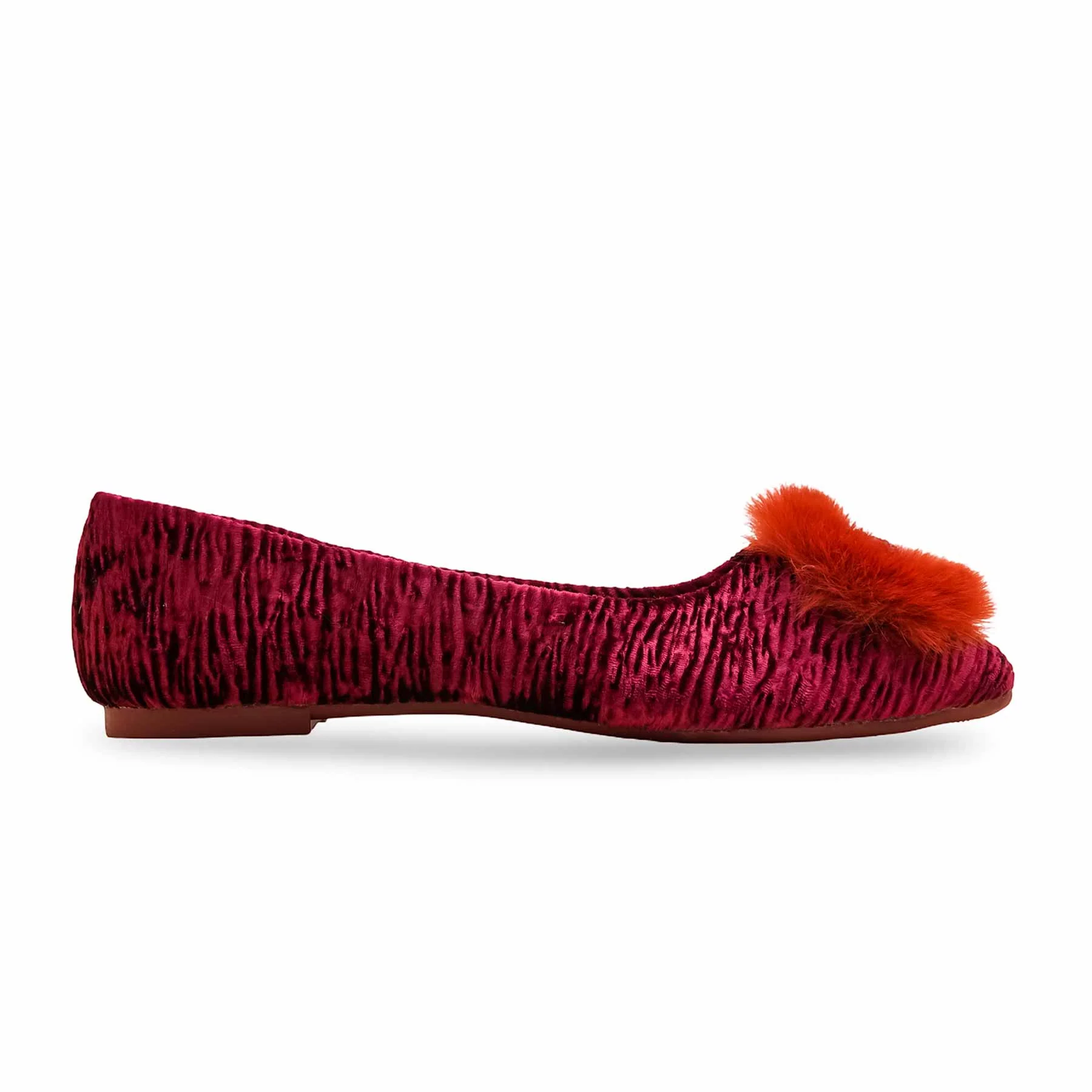 Maroon Women Pumps WN1274 - Image 2