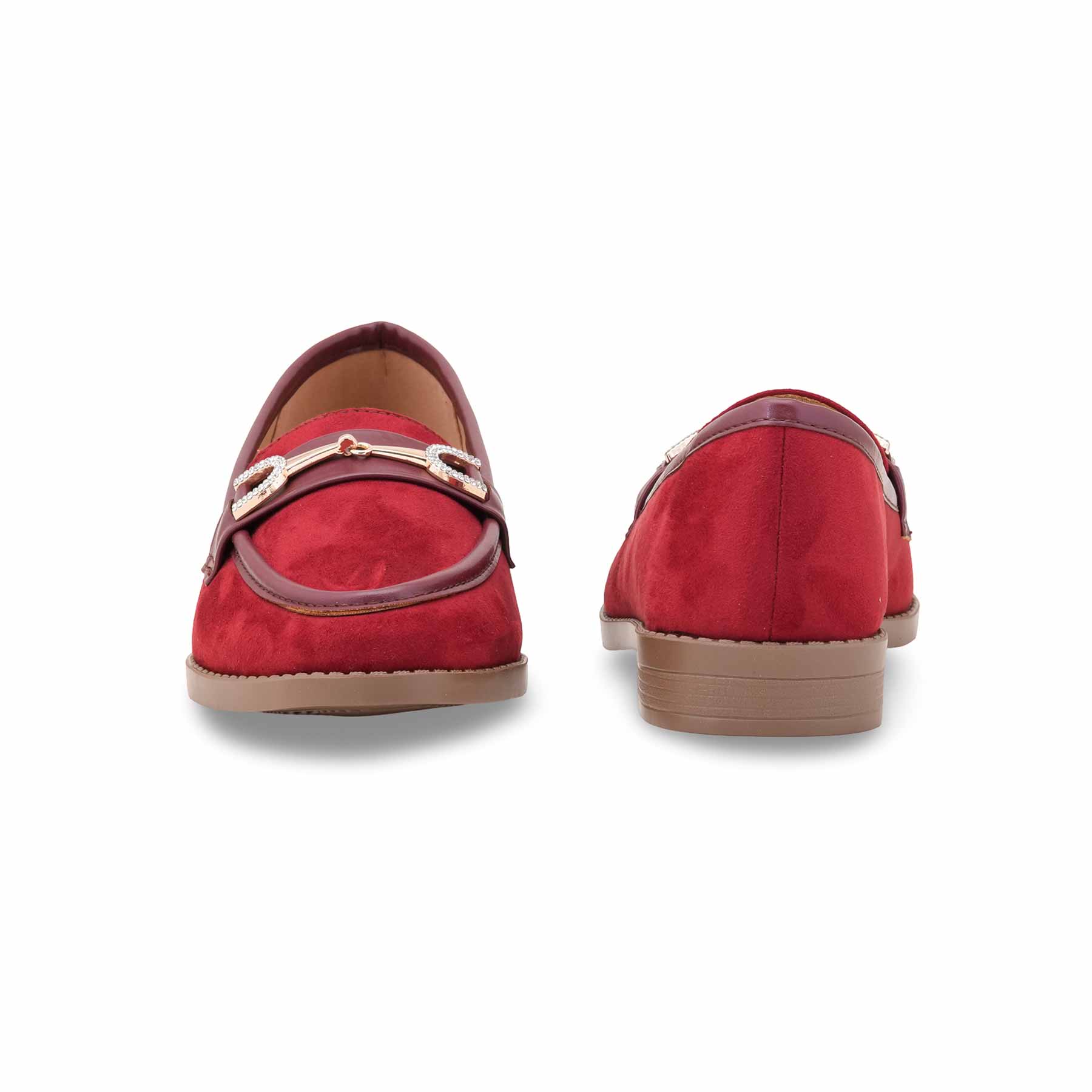 Maroon Women Pumps WN1334 - Image 4