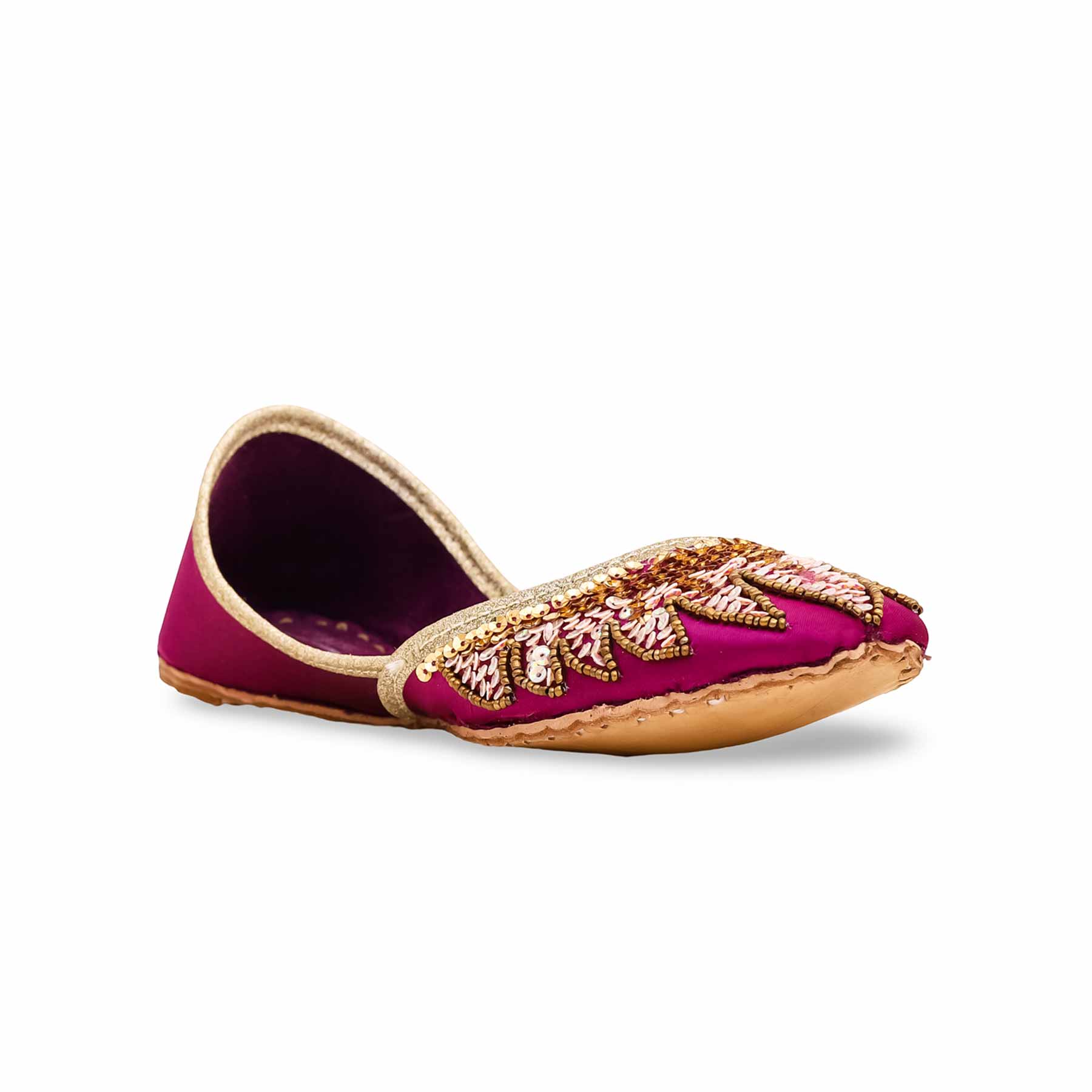 Magenta Fancy Khussa EC8373 - Image 2