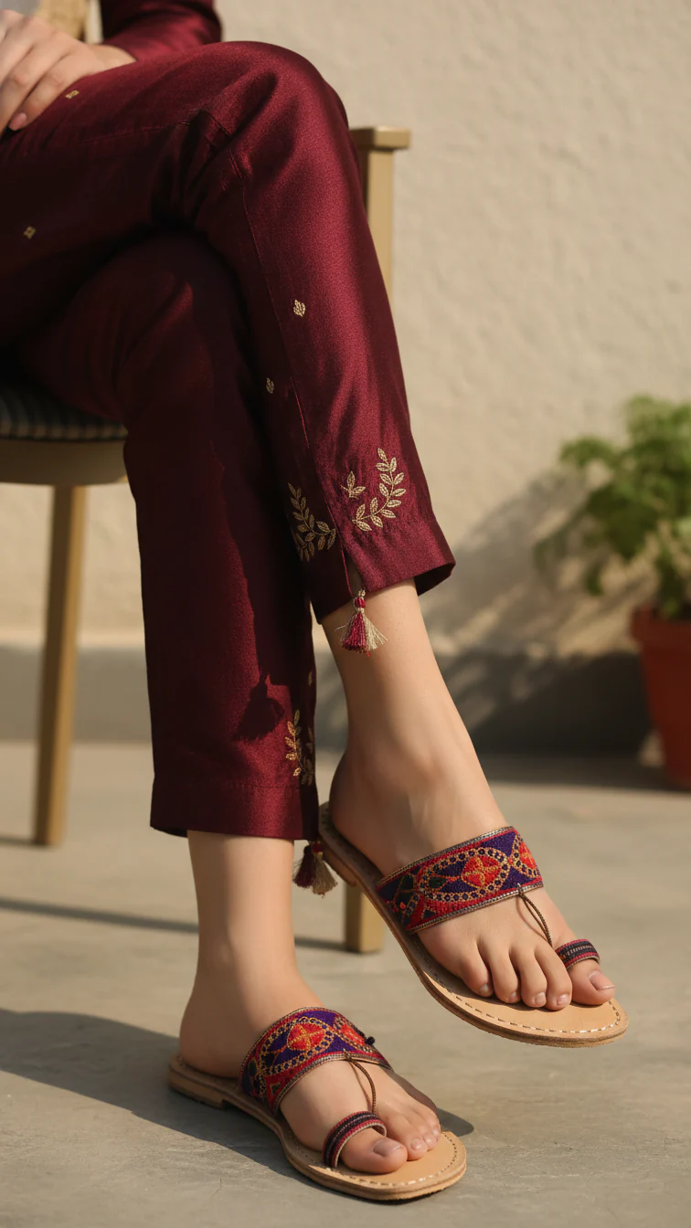 Multy Leather Kolapoori Chappal EC0274