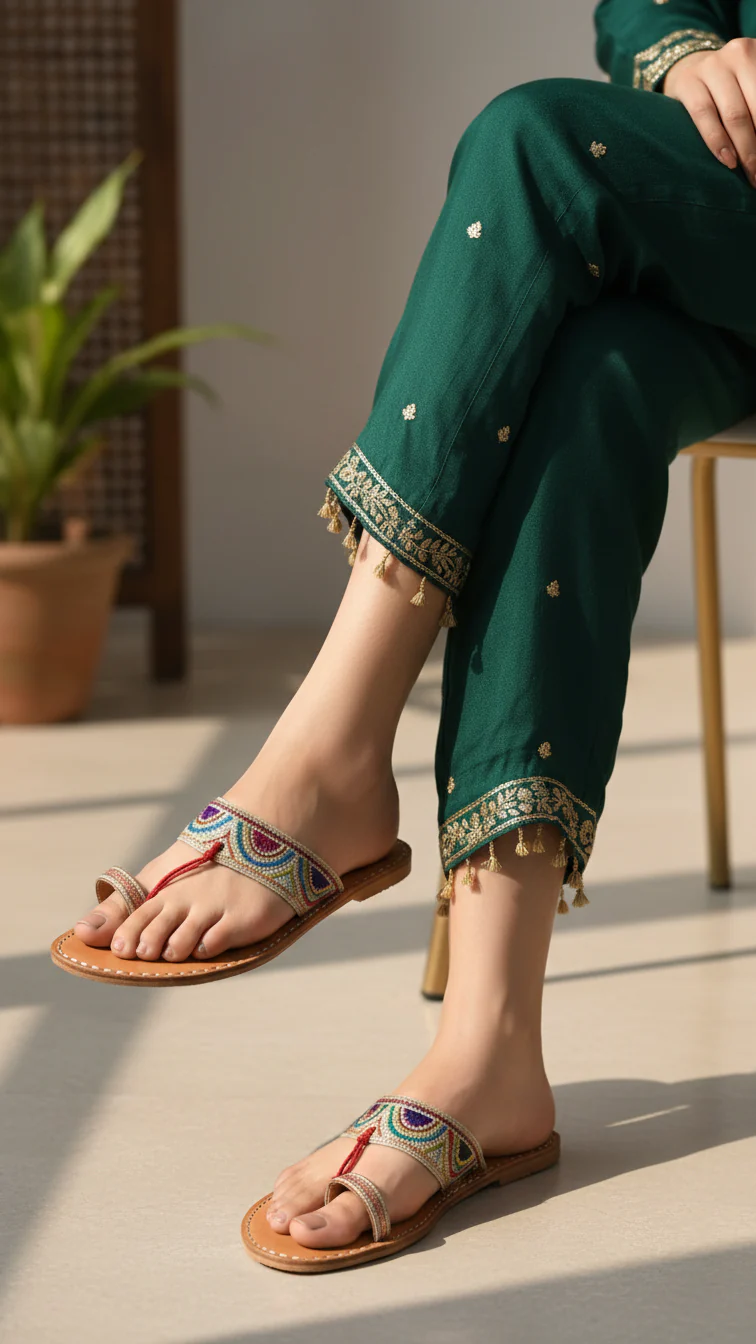 Multy Leather Kolapoori Chappal EC0283