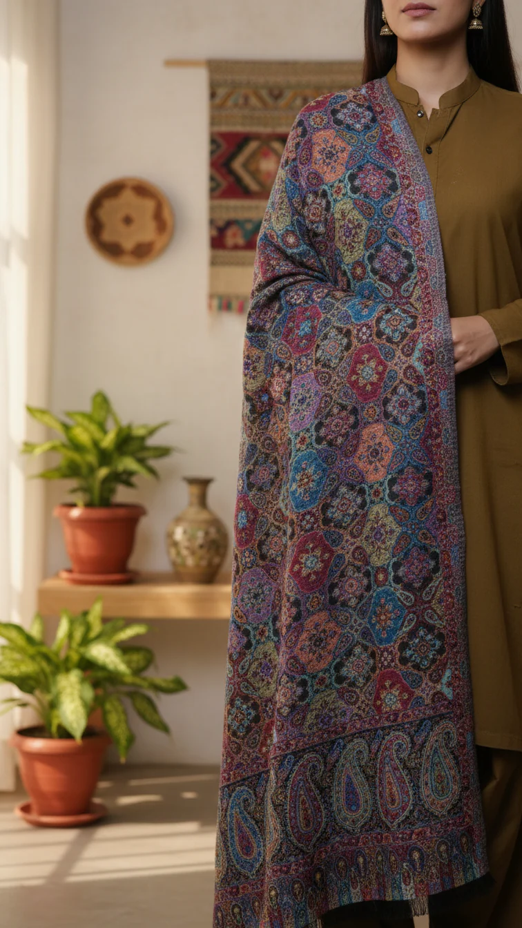 Multy Winter Stole PW5754 - Image 2