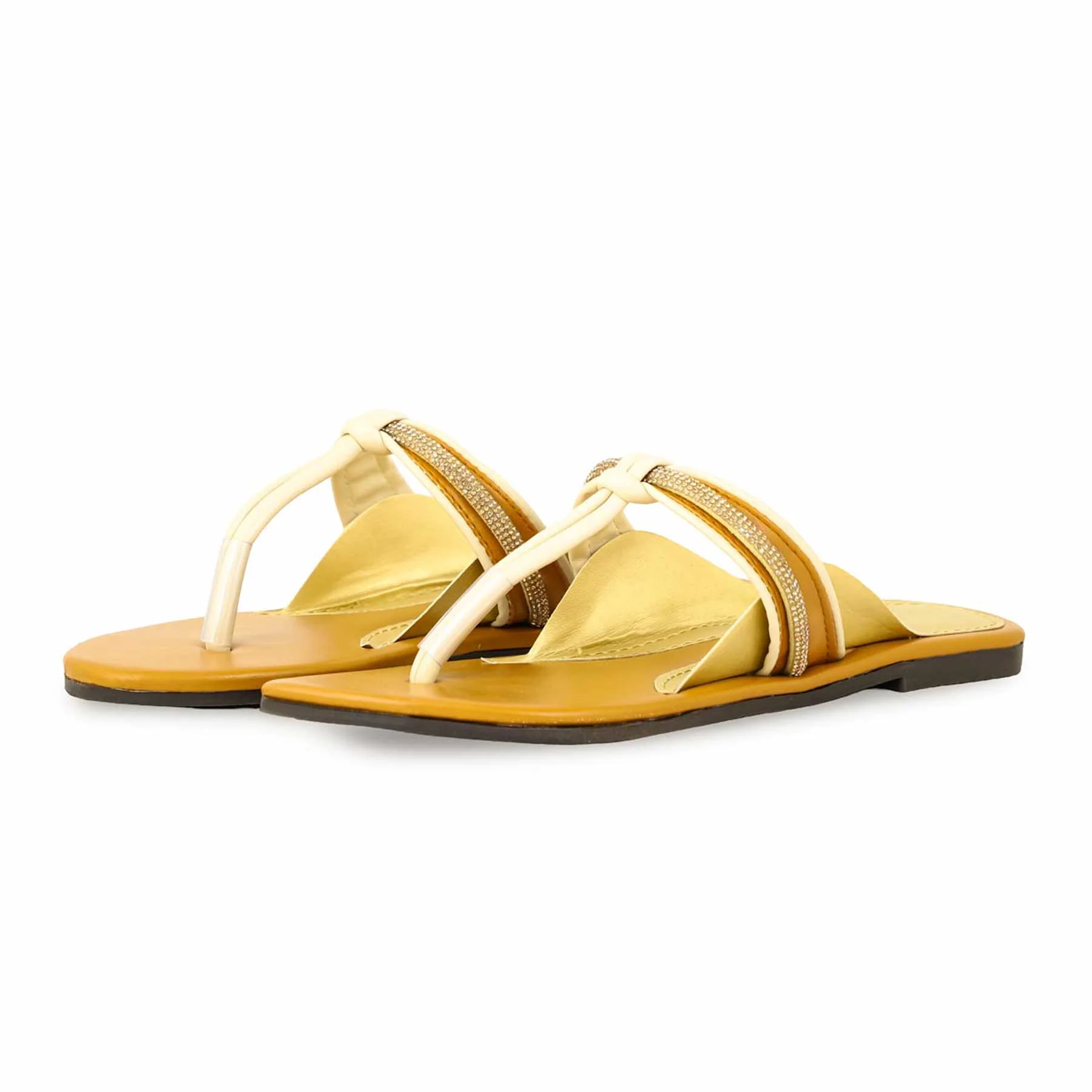 Mustard Casual Chappal CL1897 - Image 3