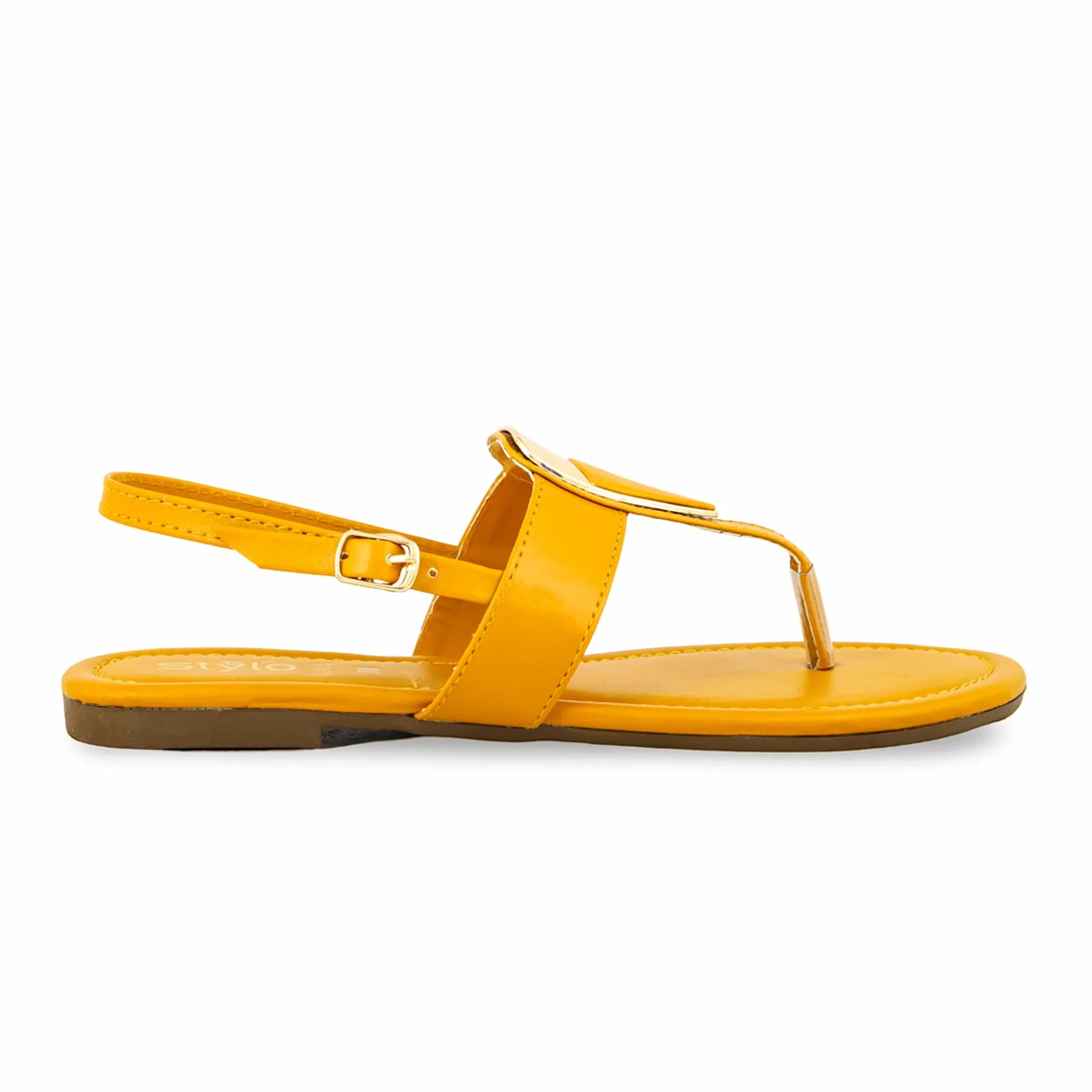 Mustard Casual Chappal For Ladies CL1882 - Image 2