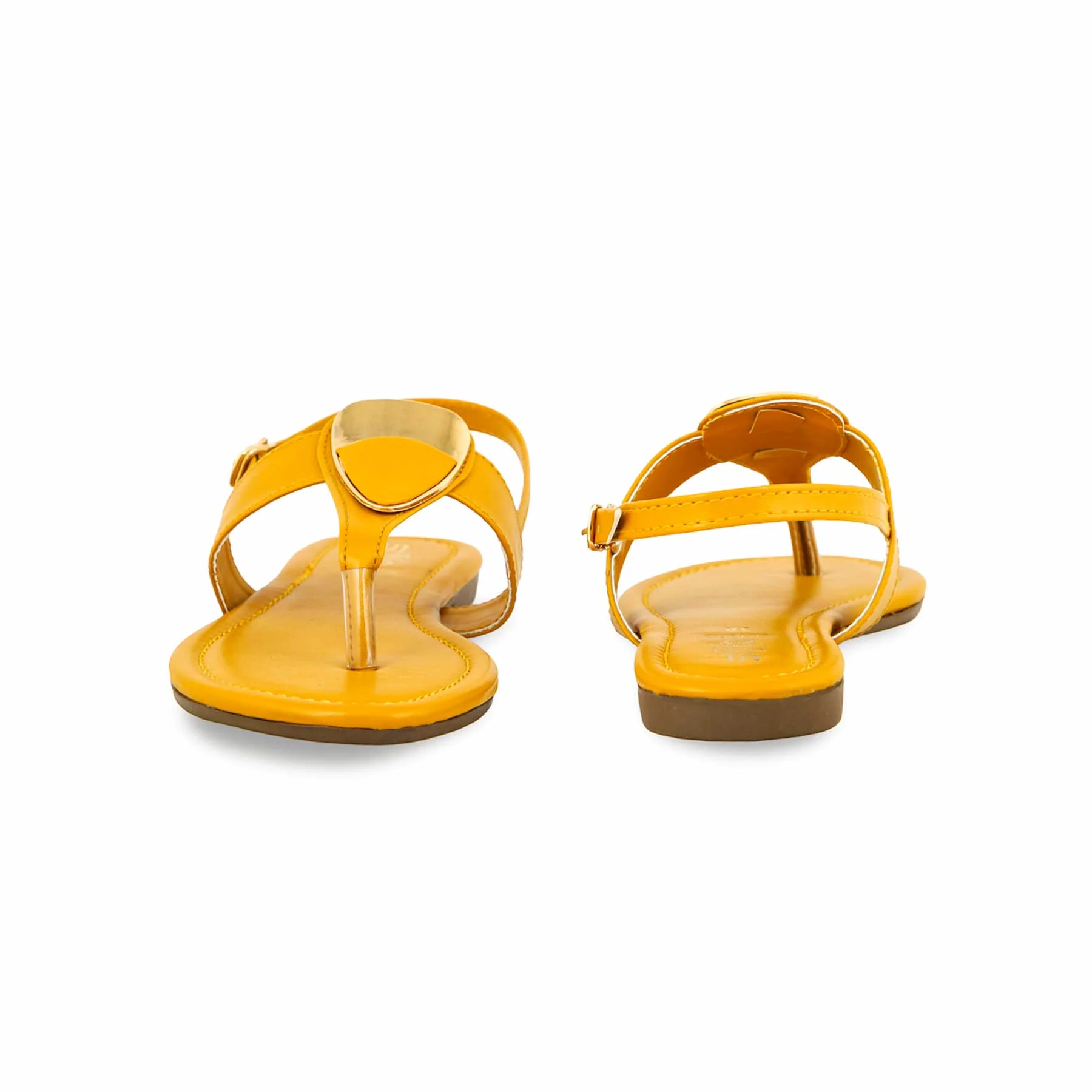 Mustard Casual Chappal For Ladies CL1882 - Image 4