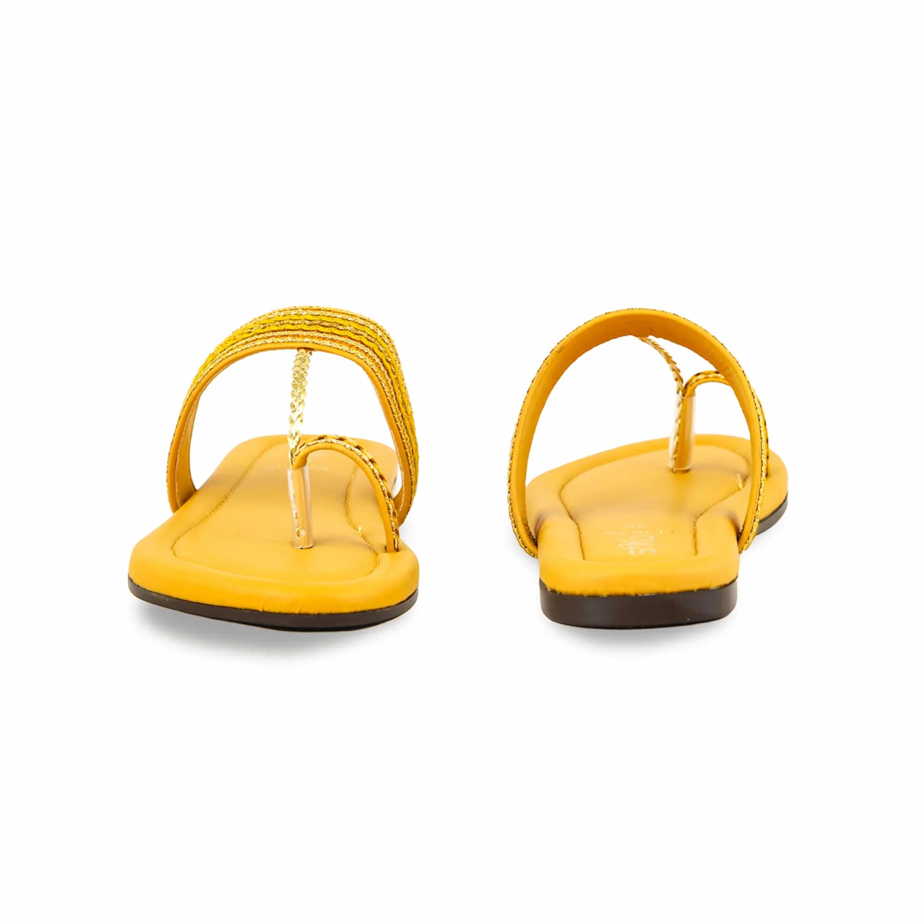 Mustard Casual Chappal For Ladies CL1975 - Image 3