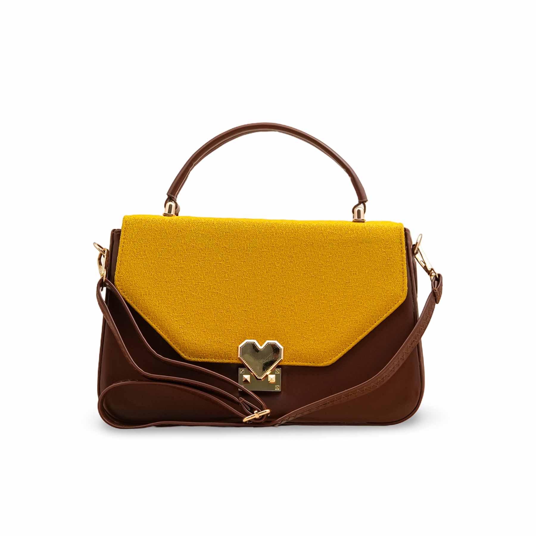 Mustard Casual Shoulder Bag For Women P55804 - Image 2