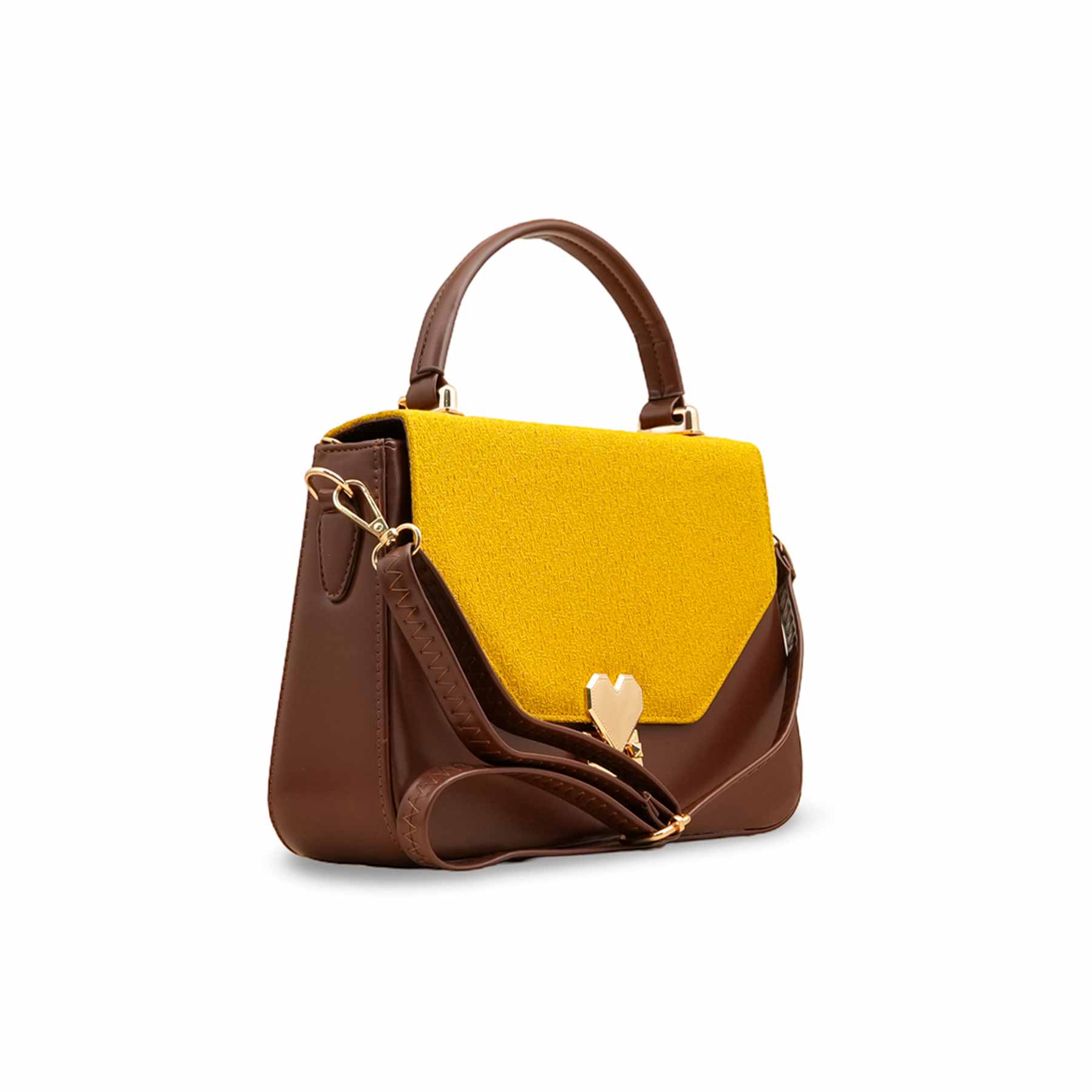 Mustard Casual Shoulder Bag For Women P55804 - Image 3