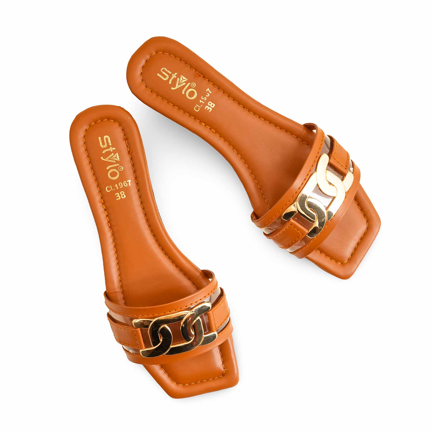 Mustard Casual Slipper For Women CL1967 - Image 5