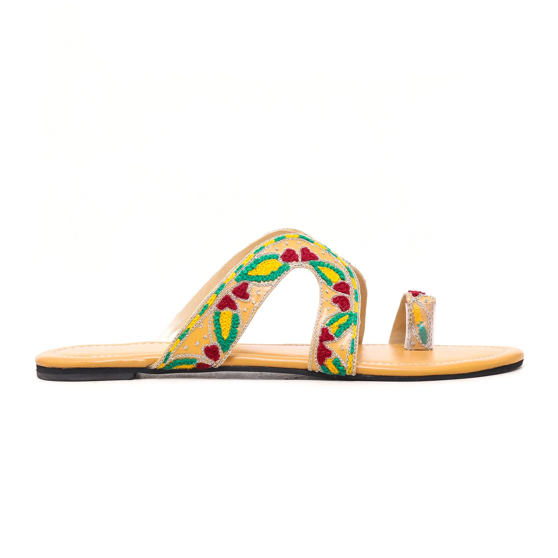 Mustard Ethnic Chappal EC0157 - Image 2