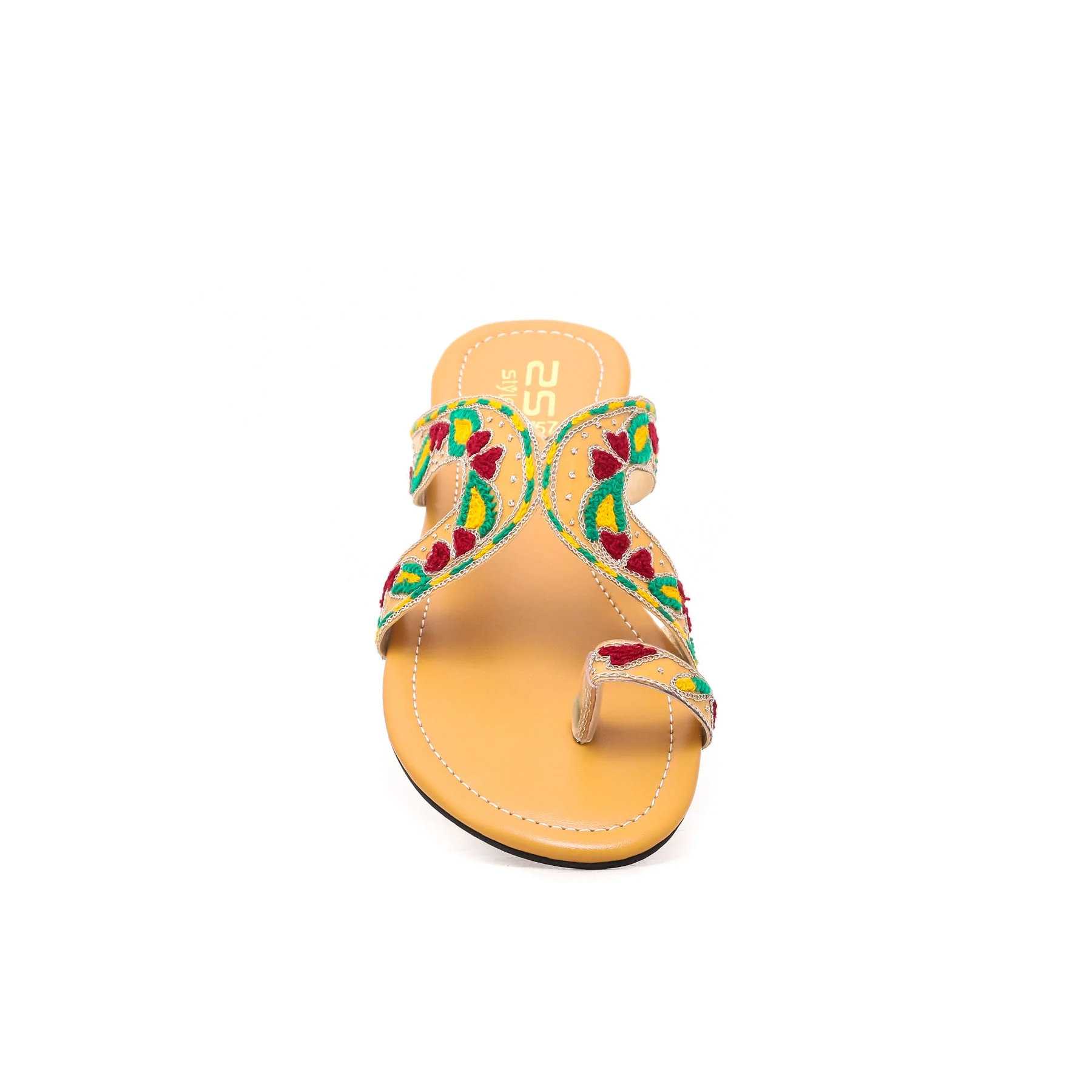 Mustard Ethnic Chappal EC0157 - Image 3