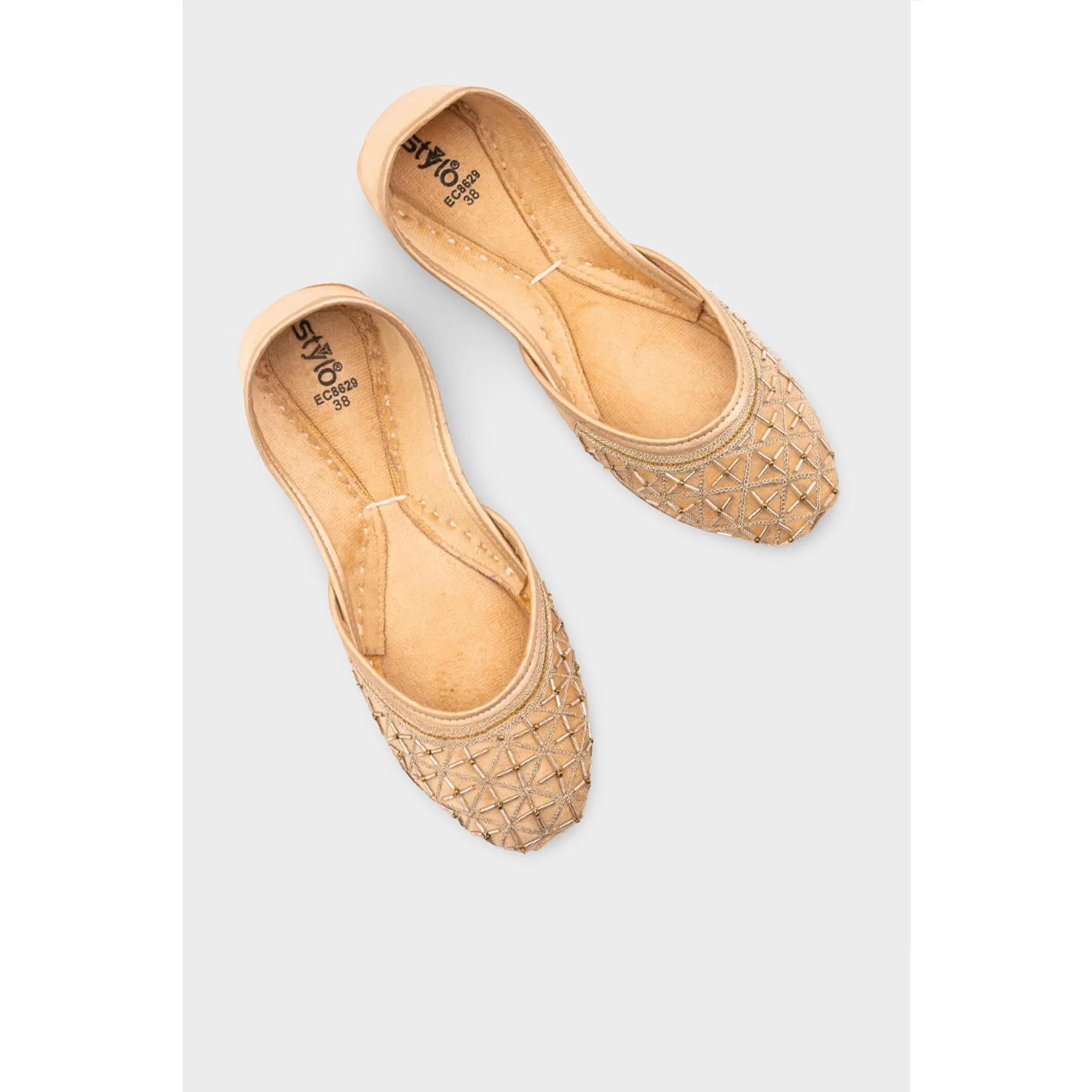 Mustard Ethnic Khussa EC8629 - Image 5