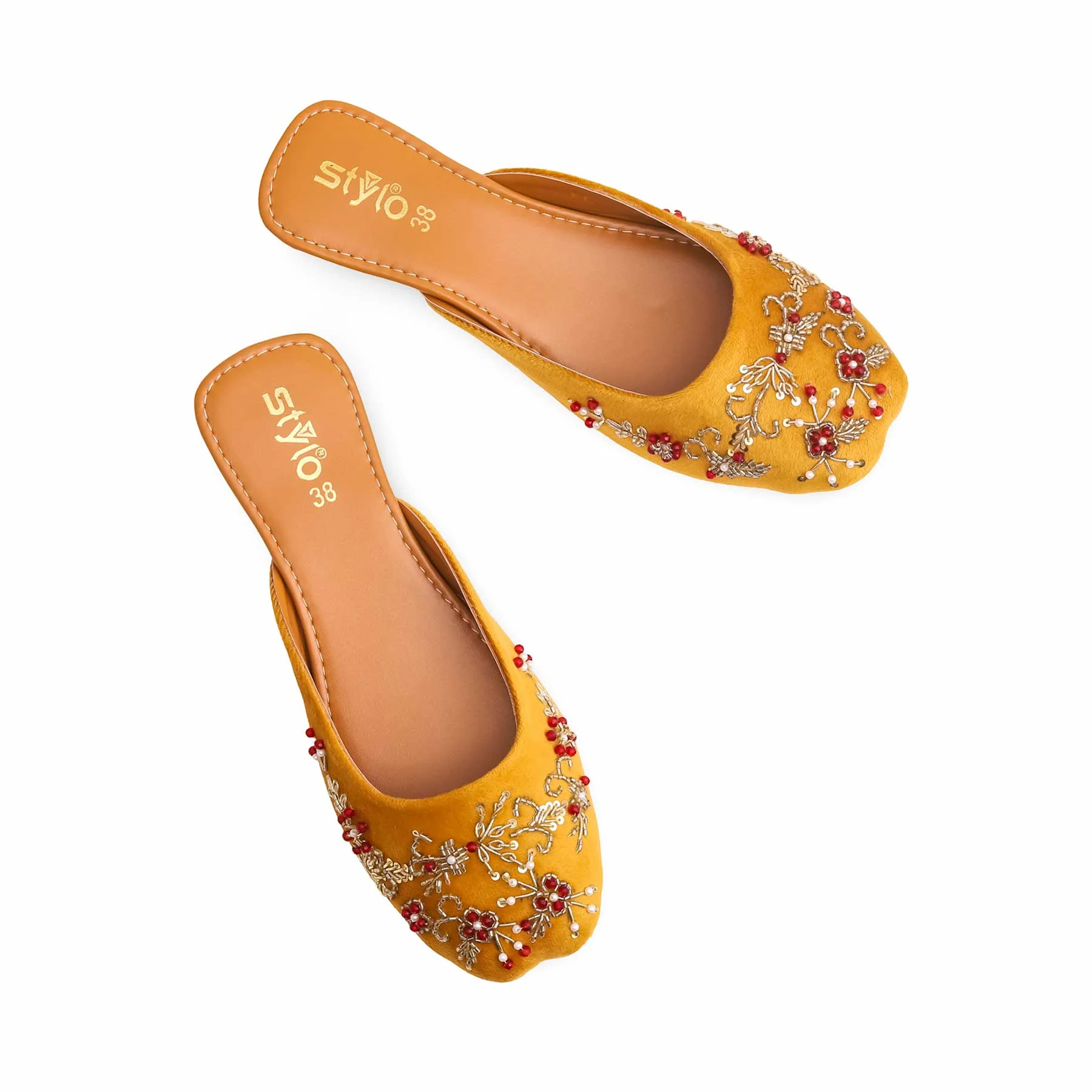 Mustard Fancy Khussa EC8541 - Image 5