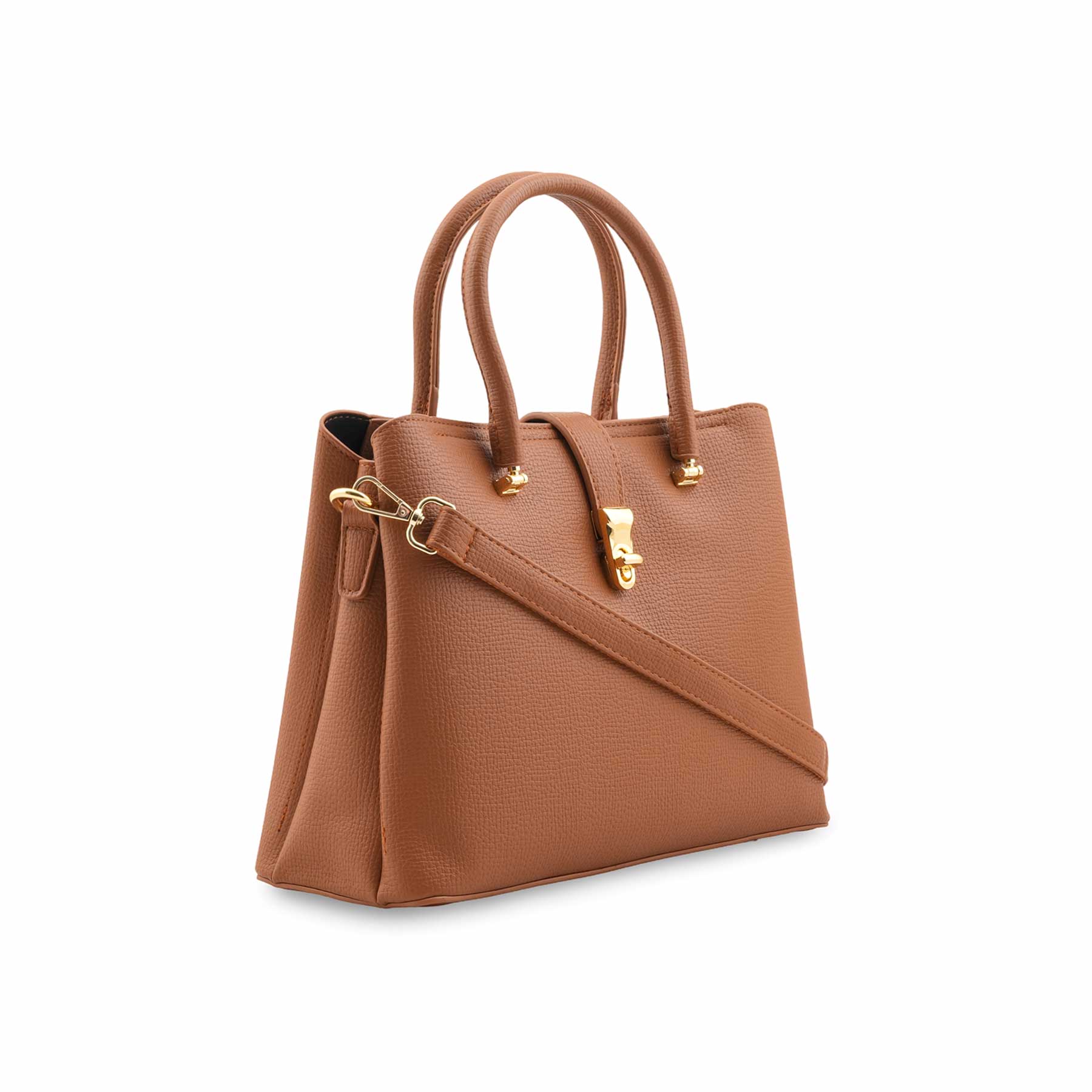 Mustard Formal Hand Bag For Ladies P36445 - Image 3