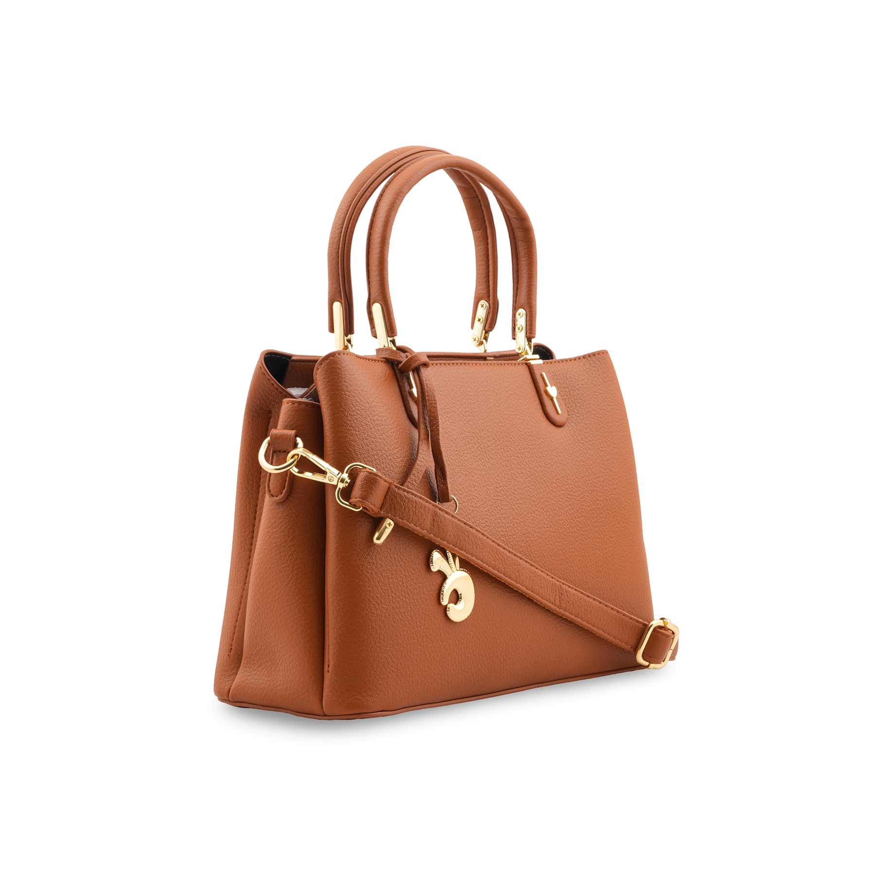 Mustard Formal Hand Bag For Women P36442 - Image 3