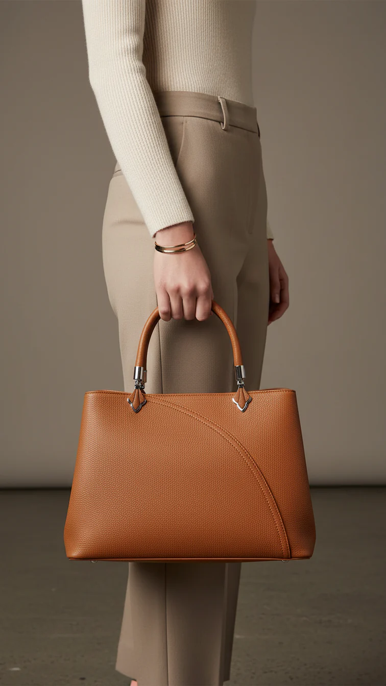 Mustard Formal Hand Bag For Women P36451