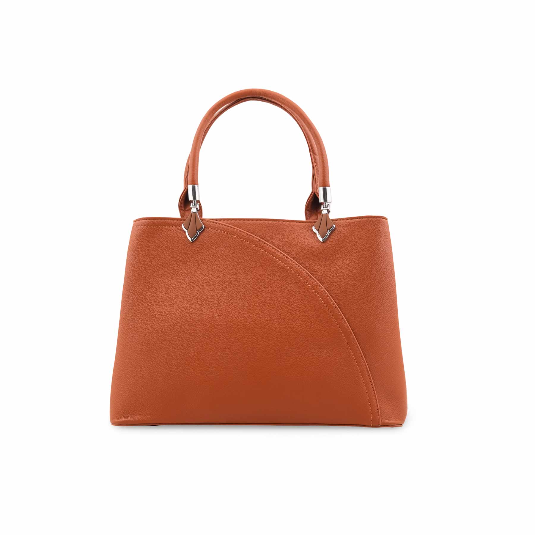 Mustard Formal Hand Bag For Women P36451 - Image 2