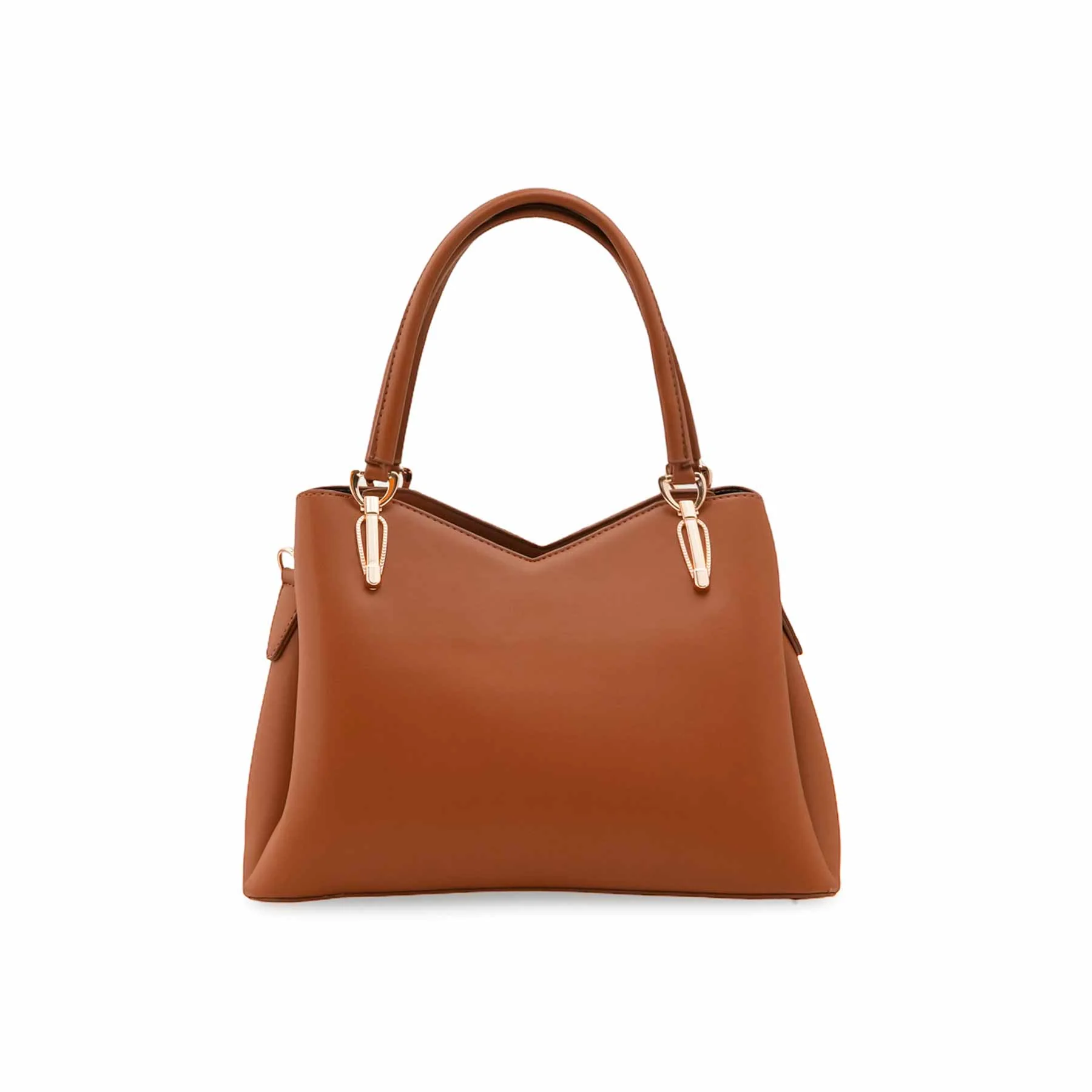 Mustard Formal Hand Bag For Women P55848 - Image 4