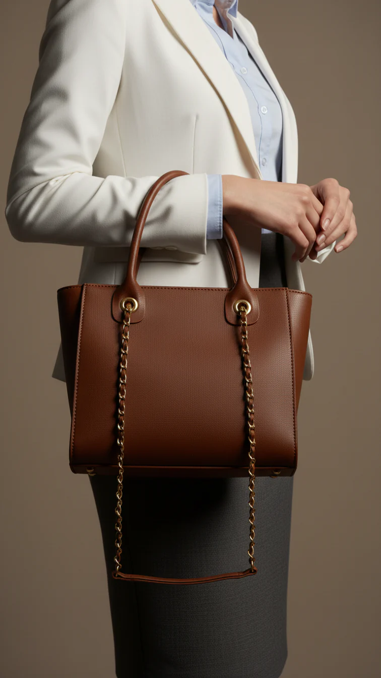 Mustard Formal Hand Bag For Women P56254