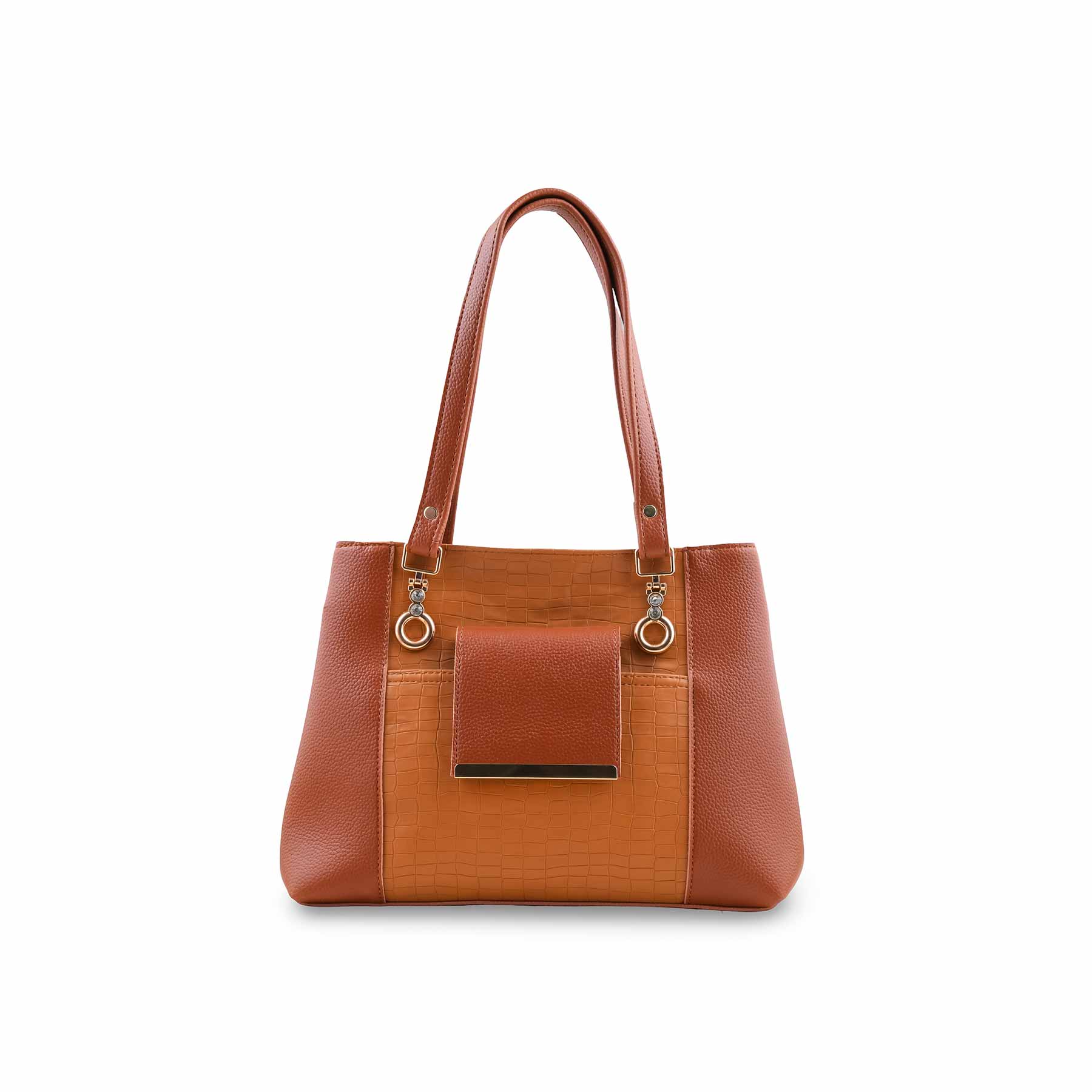 Mustard Formal Hand Bag For Women P56289 - Image 2