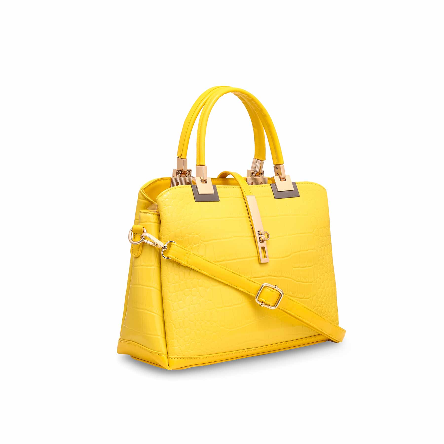 Mustard Formal Hand Bag P36127 - Image 2