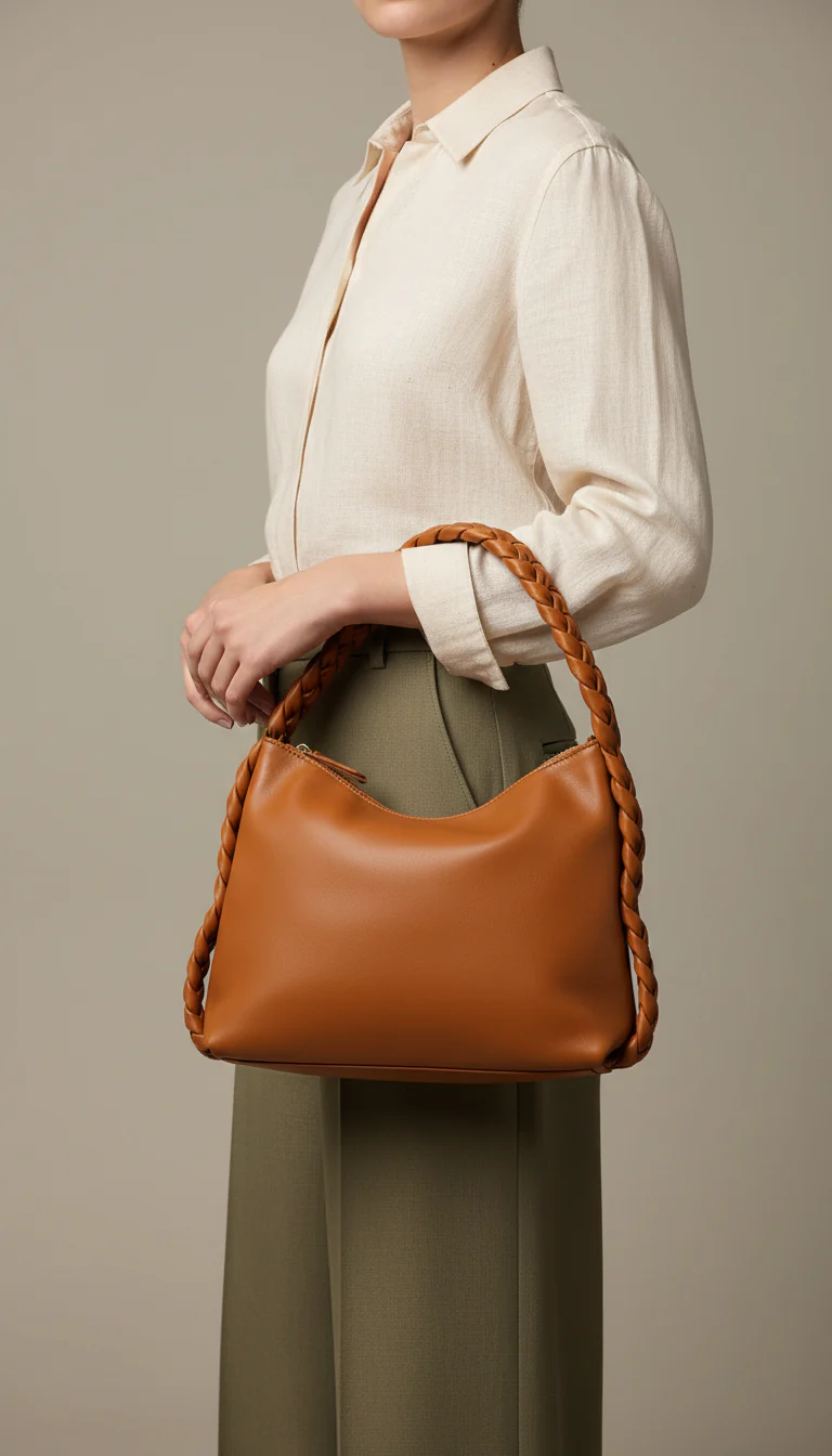 Mustard Formal Shoulder Bag For Ladies P55823