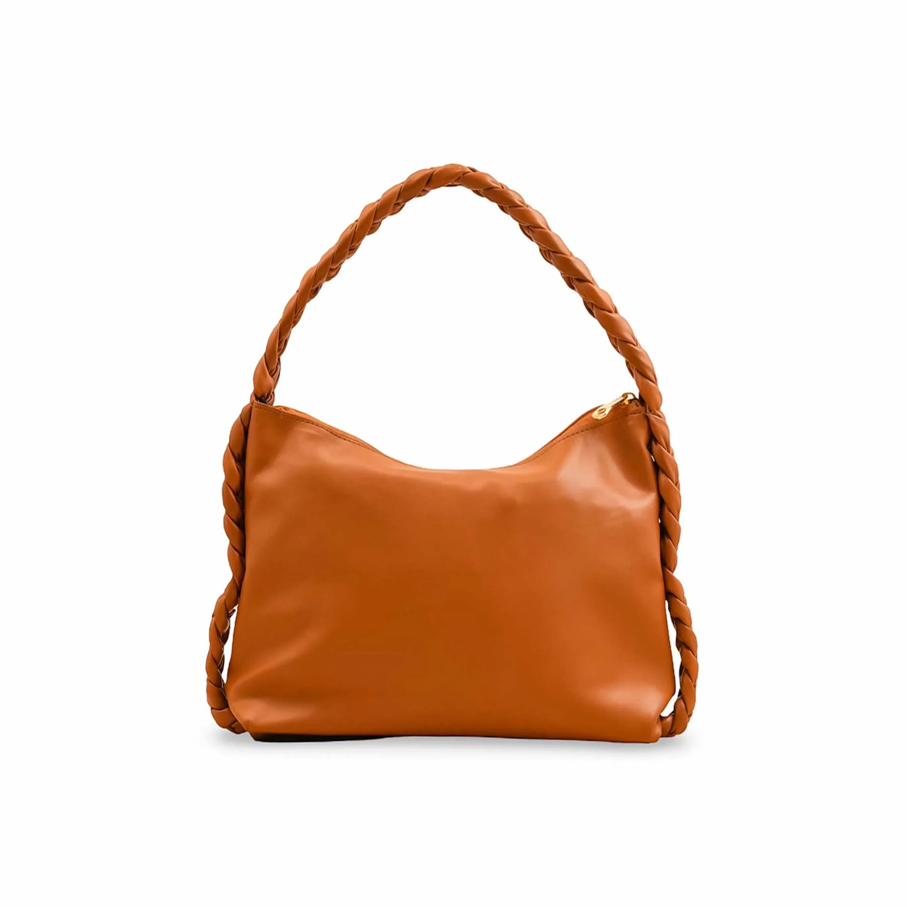 Mustard Formal Shoulder Bag For Ladies P55823 - Image 4