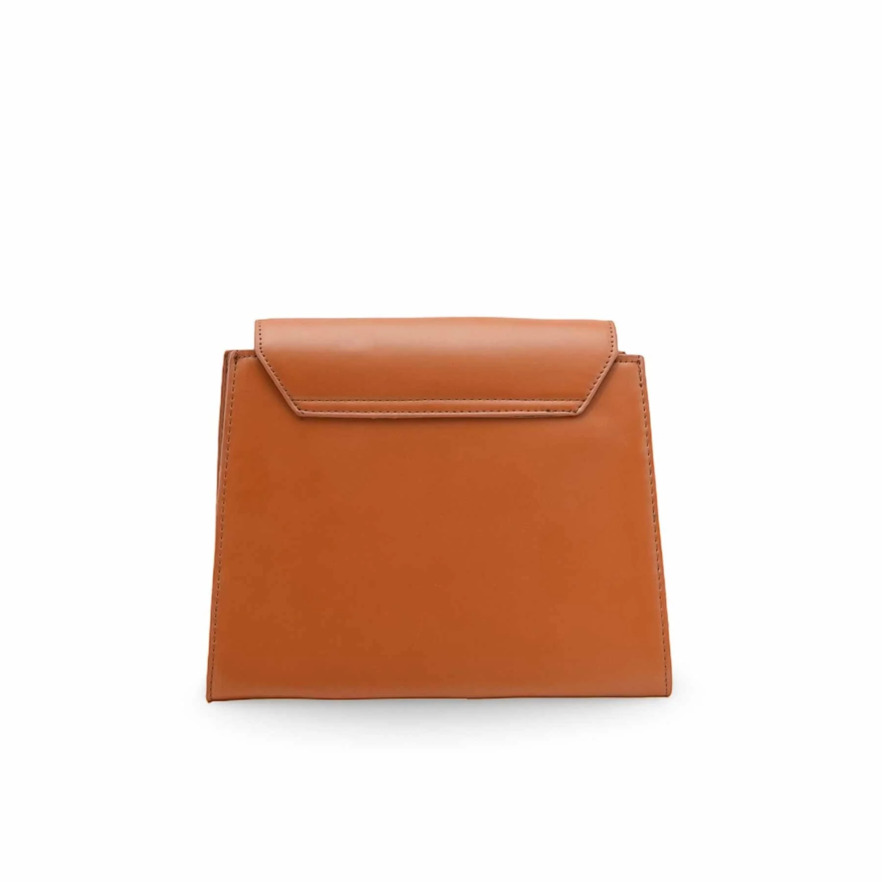 Mustard Formal Shoulder Bag For Ladies P55840 - Image 4