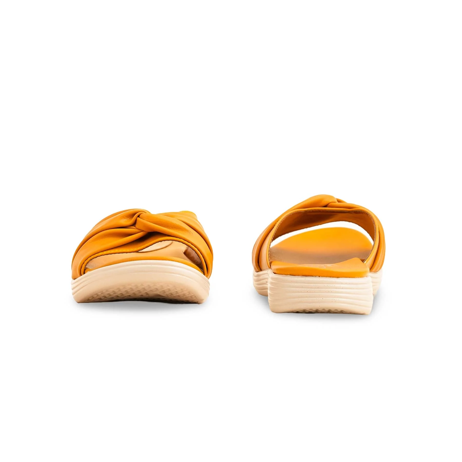 Mustard Formal Slipper For Ladies PU0494 - Image 4