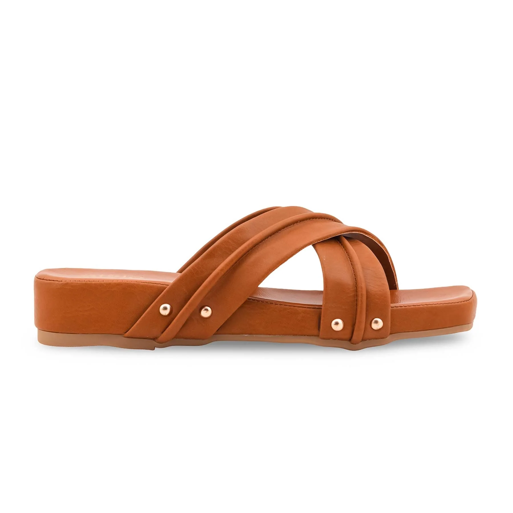 Mustard Formal Slipper For Ladies PU0664 - Image 2