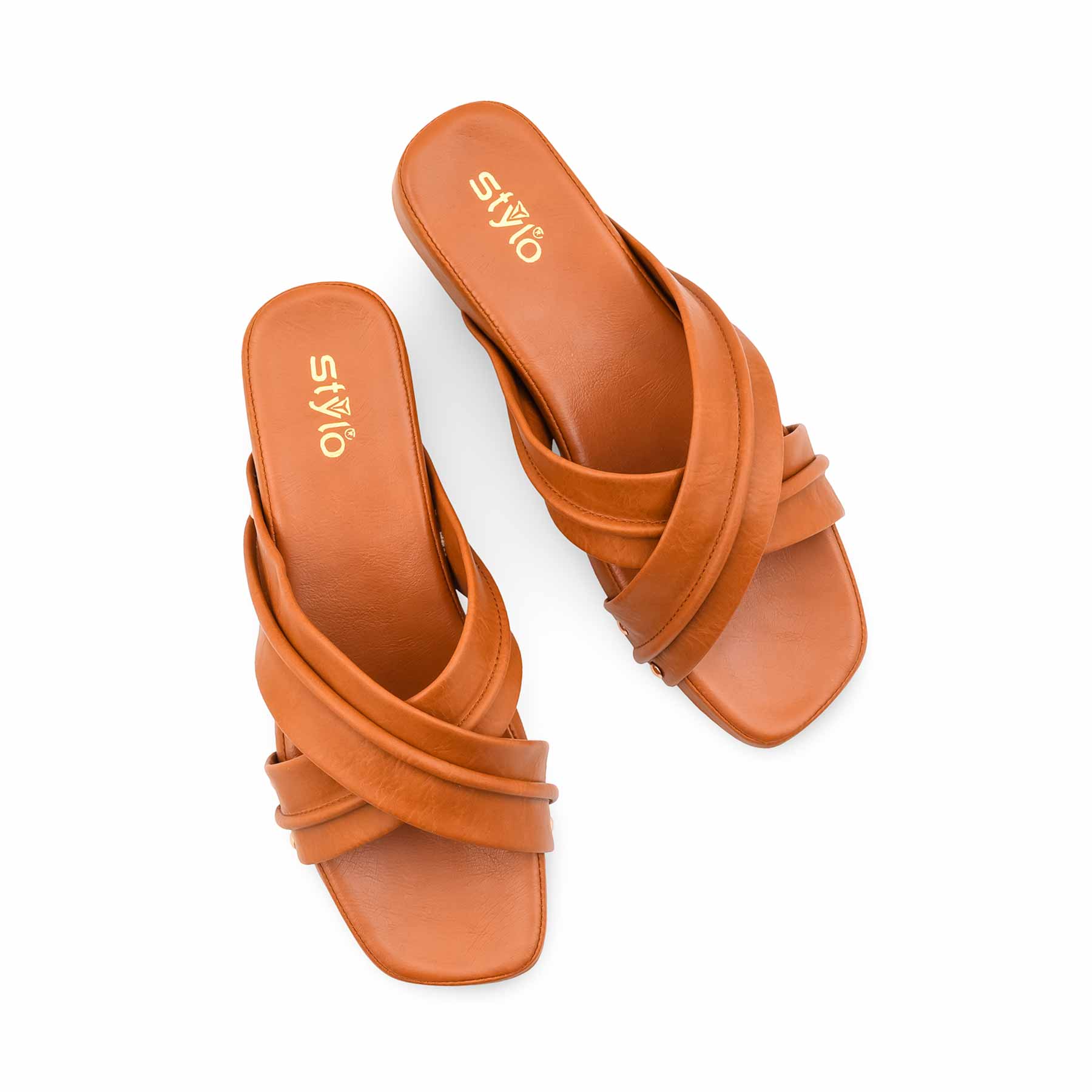 Mustard Formal Slipper For Ladies PU0664 - Image 5