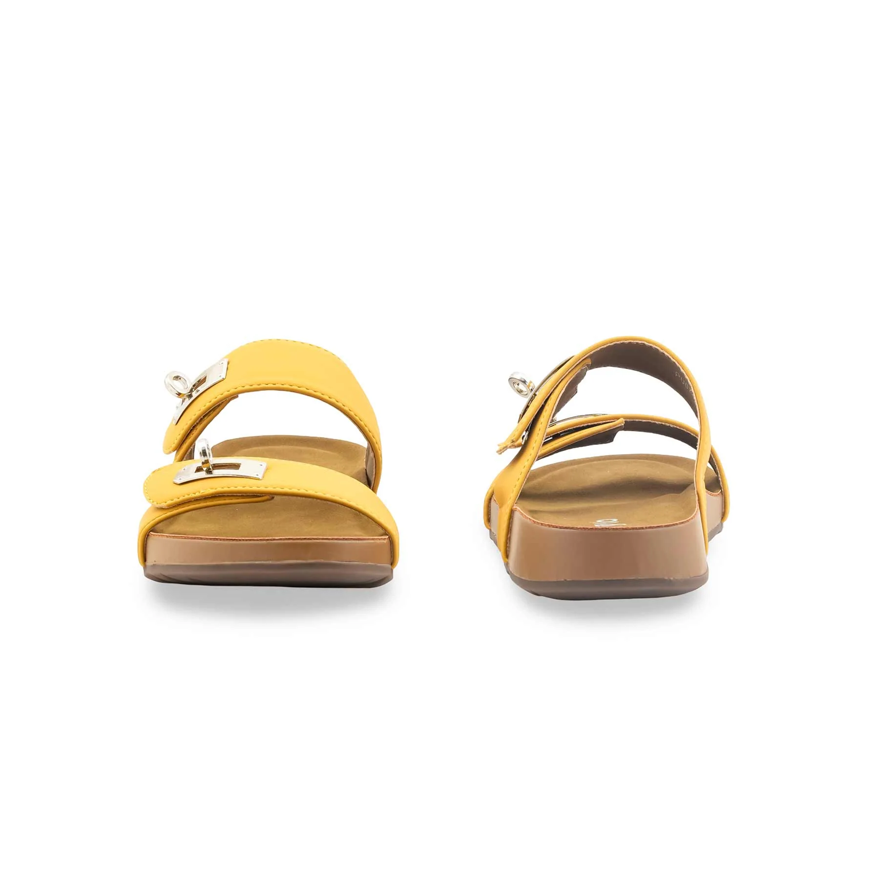 Mustard Formal Slipper For Ladies PU0747 - Image 4
