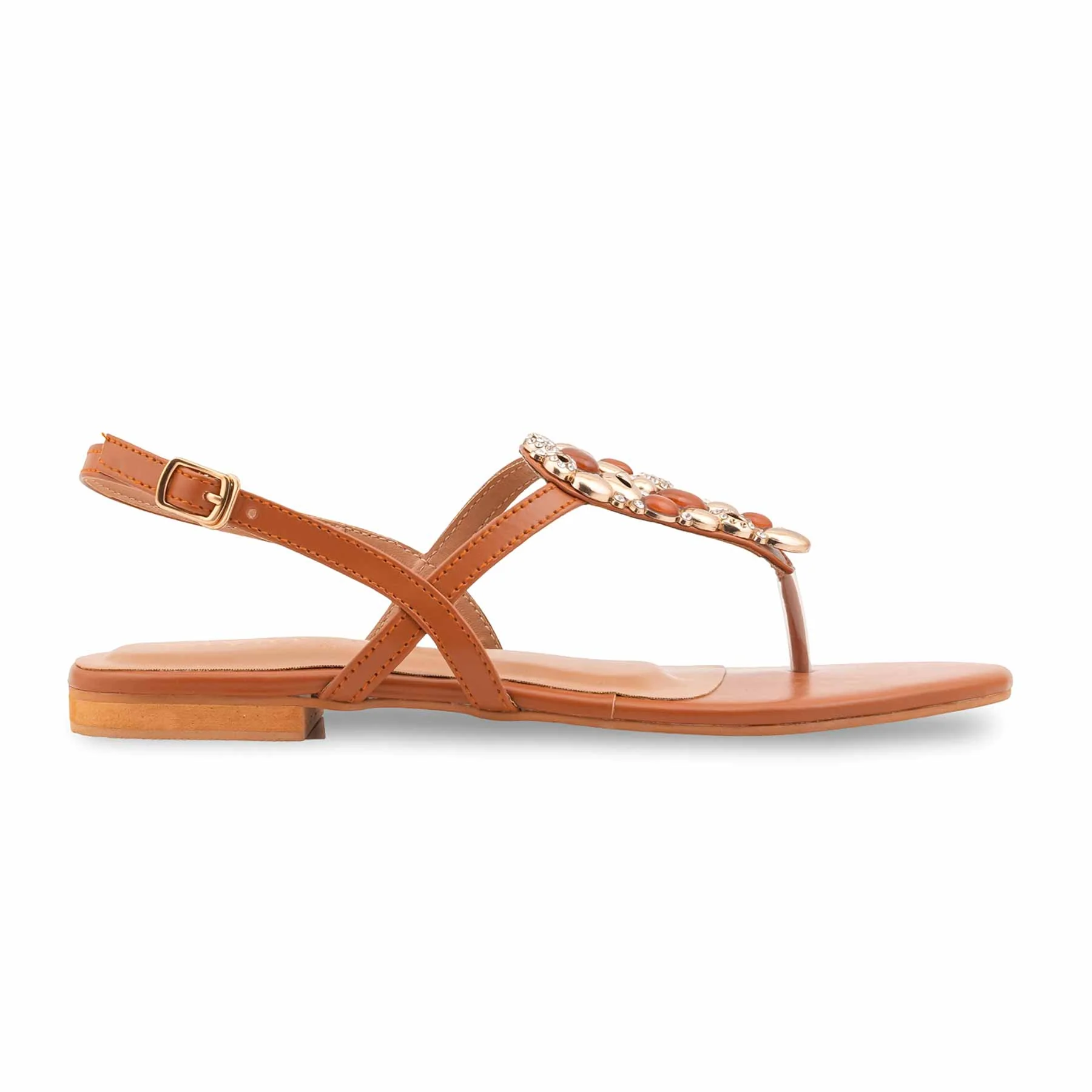 Mustard Formal Women Sandal FR5503 - Image 2
