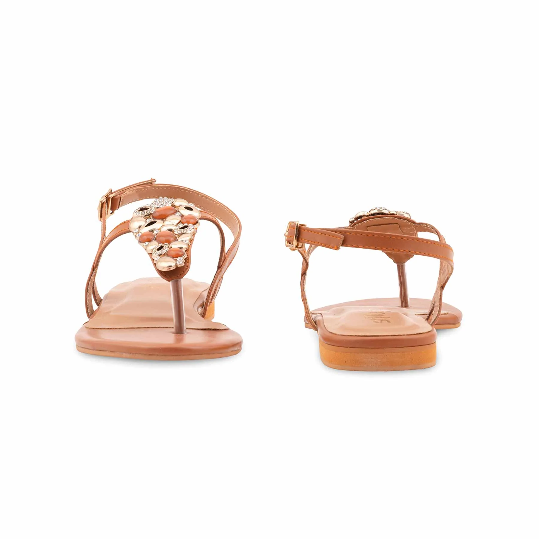 Mustard Formal Women Sandal FR5503 - Image 4