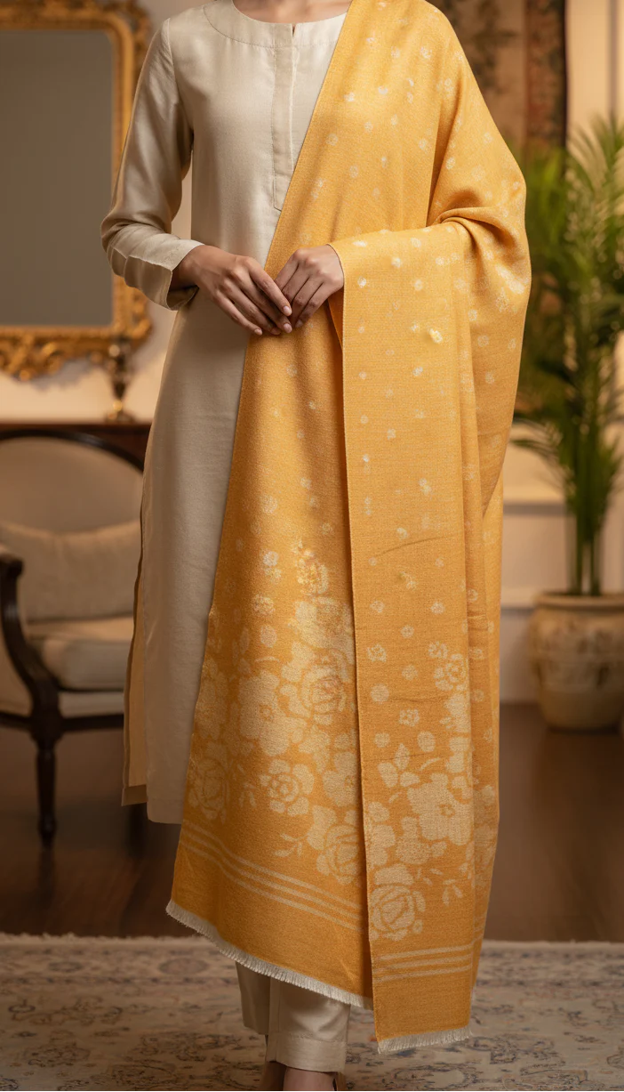 Mustard Winter Stole PN5080