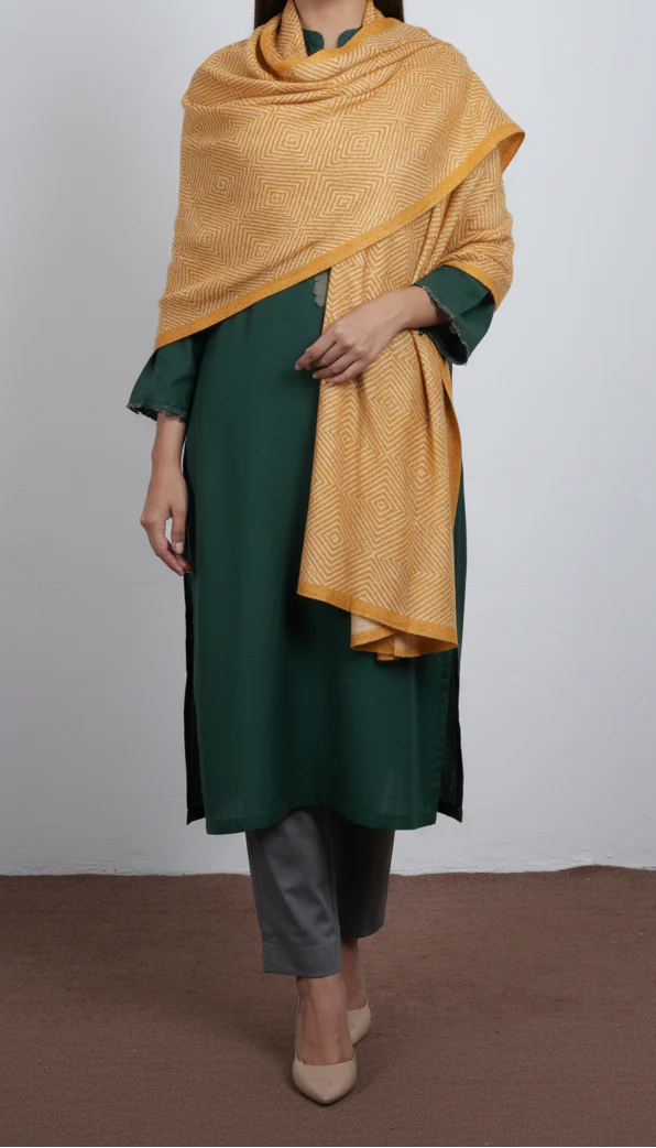 Mustard Winter Stole PN5064