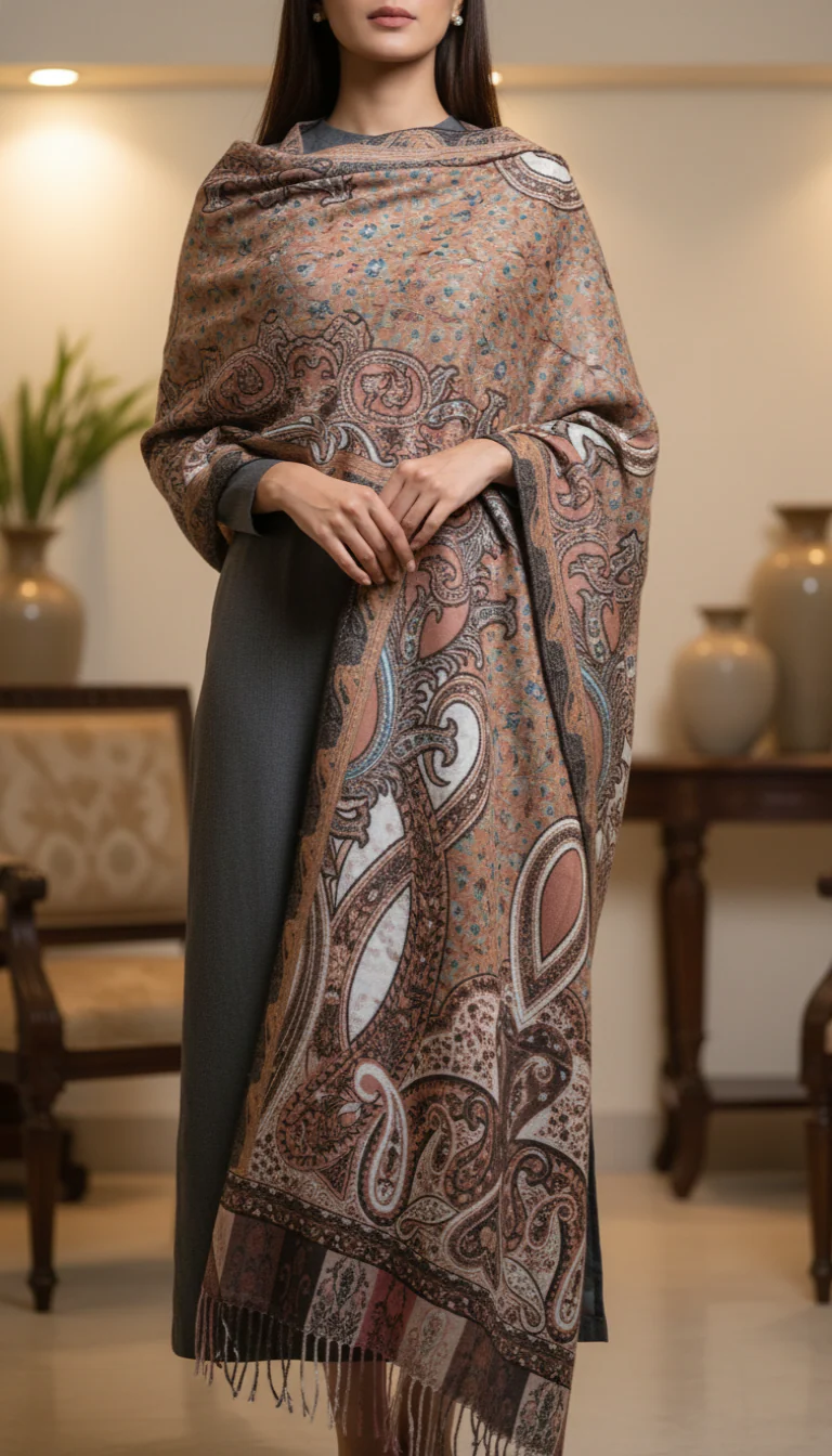 Mustard Winter Stole PN5162