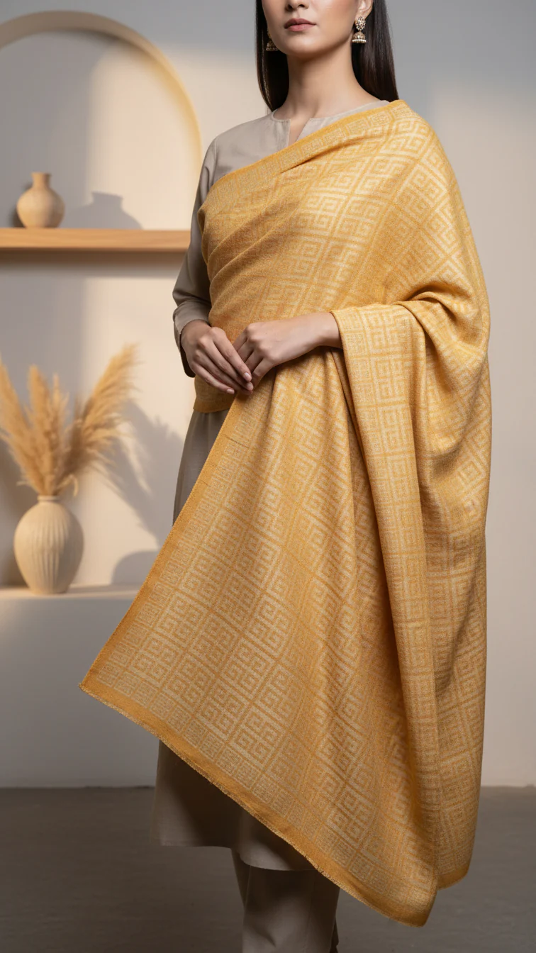 Mustard Winter Stole PW5739