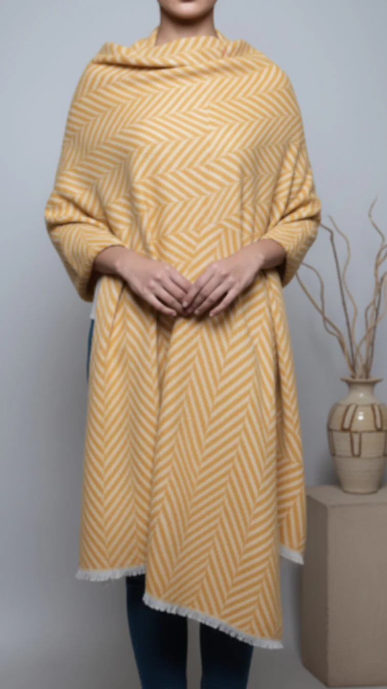 Mustard Winter Stole PW5743