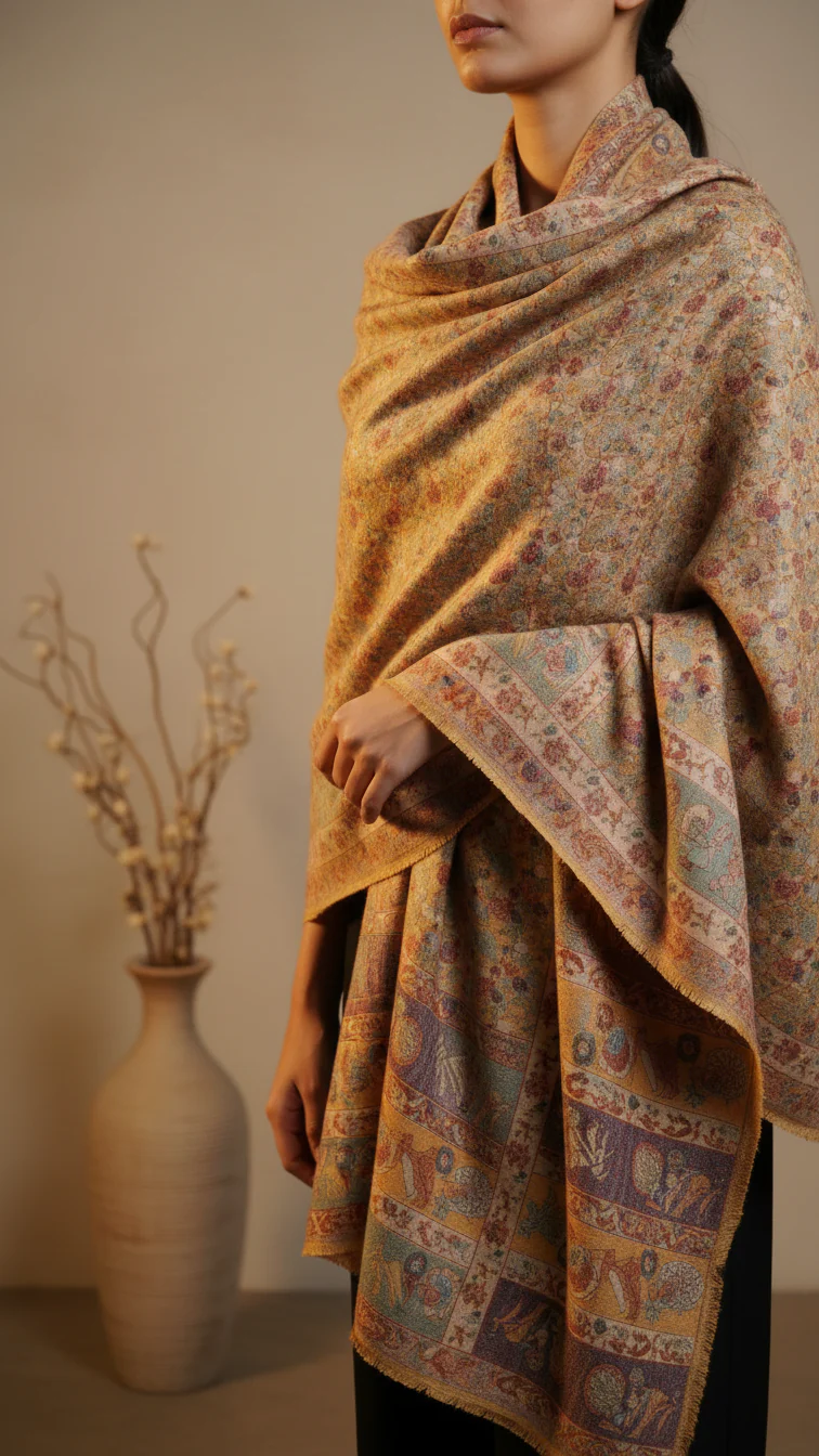 Mustard Winter Stole PW5744