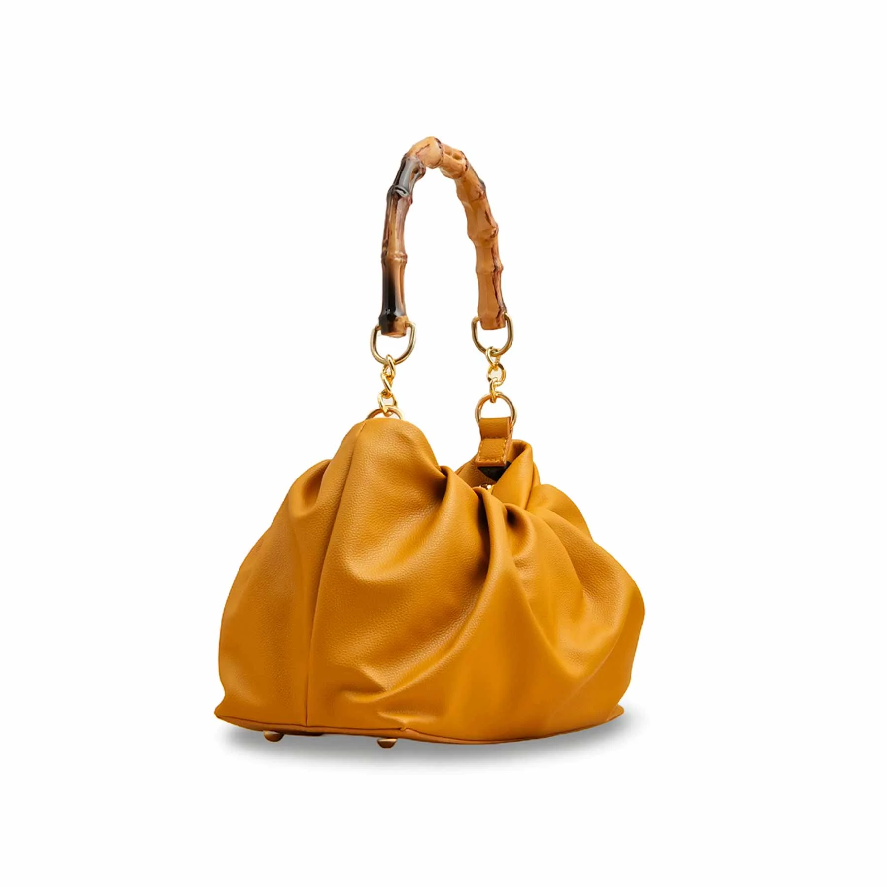 Mustard Women Formal Hand Bag P55819 - Image 3